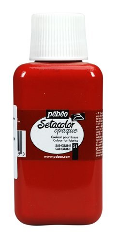 Pébéo Setacolor Opaque Fabric Paint - Sanguine Red