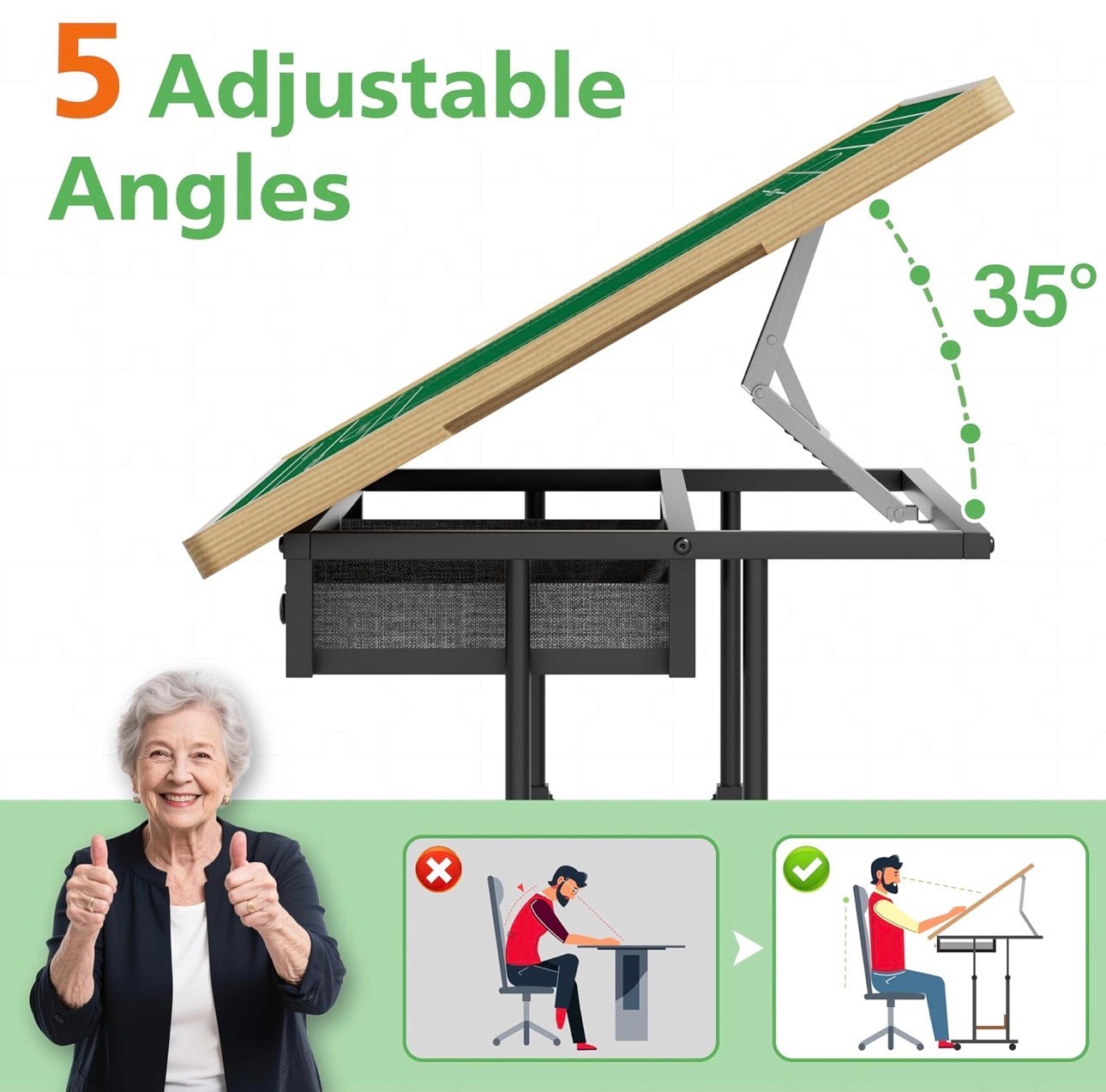 Jigsaw Puzzle Table 1500 Pieces Tilting Board Adjustable Height - photo 4