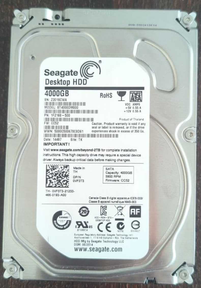 Seagate 4TB Hard Drive – Reliable Storage!  Perfect Health 🚀