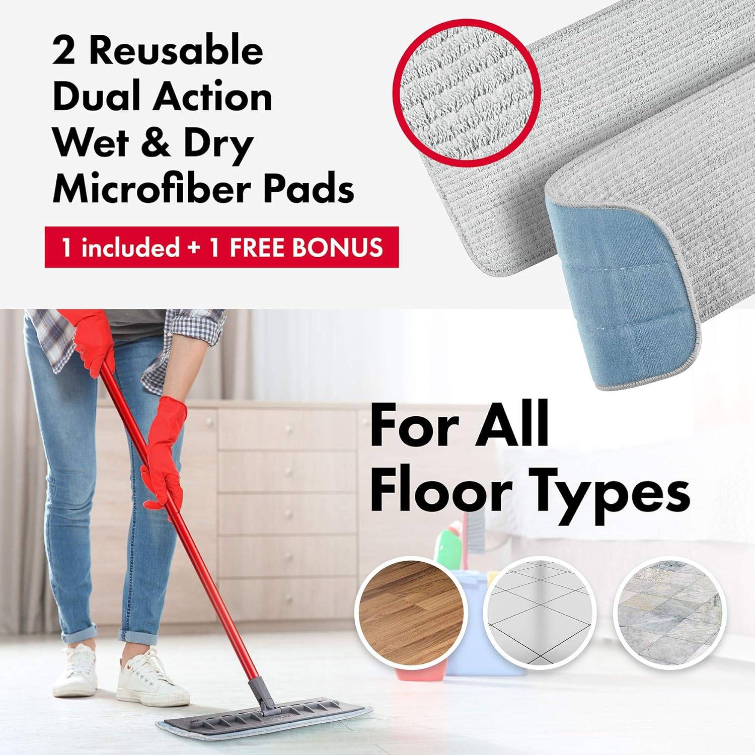 Tyroler Microfiber Floor Mop with Flexible Silicone - photo 5