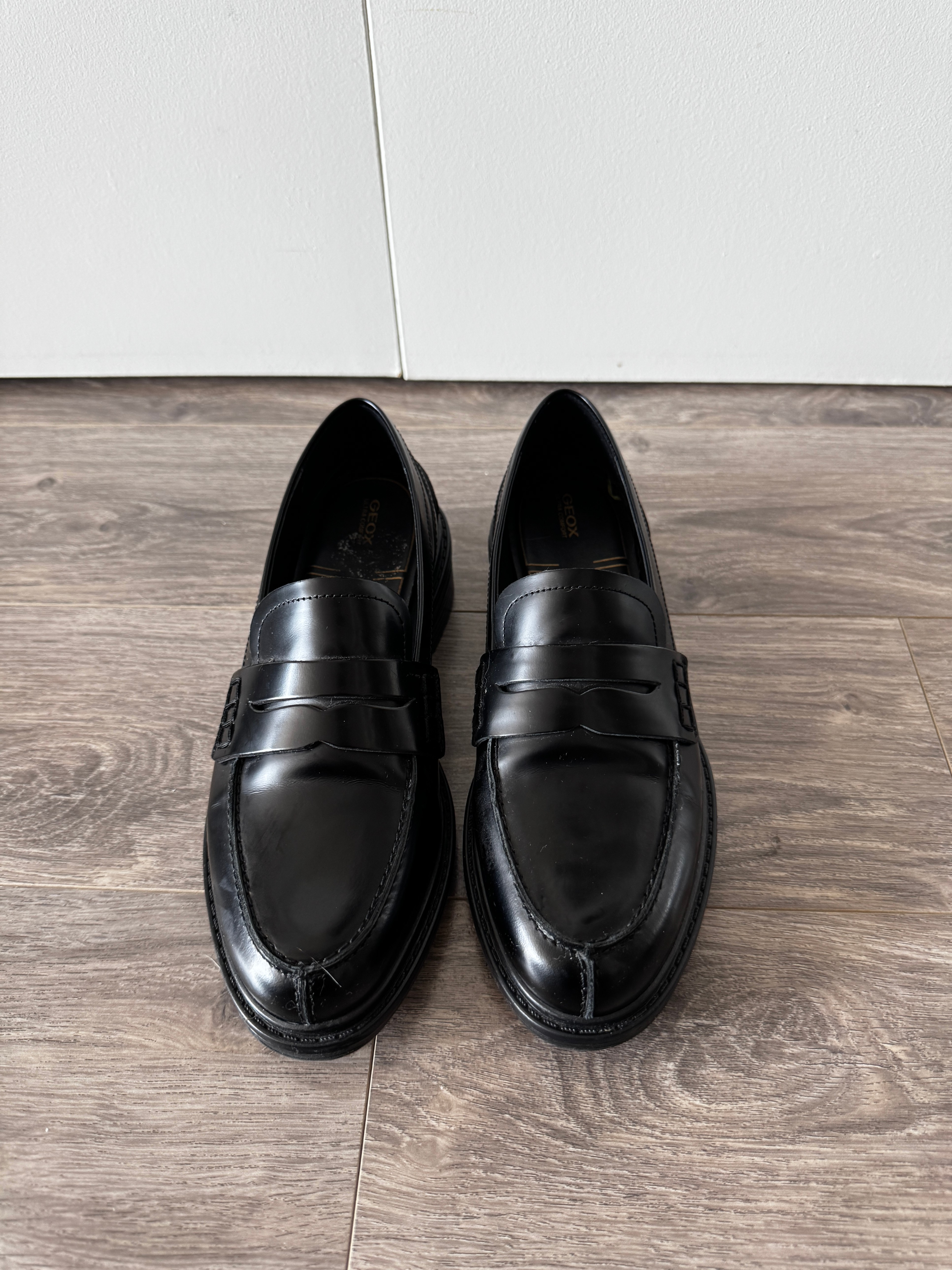GEOX Ultra Comfort Penny Loafers – Black Patent
