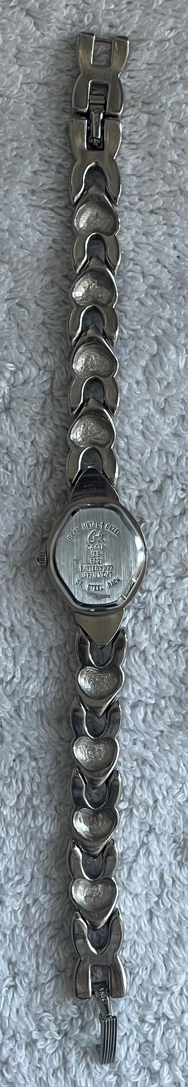 Vintage Caché Marcasite Heart MOP Watch (Needs Battery) - photo 5