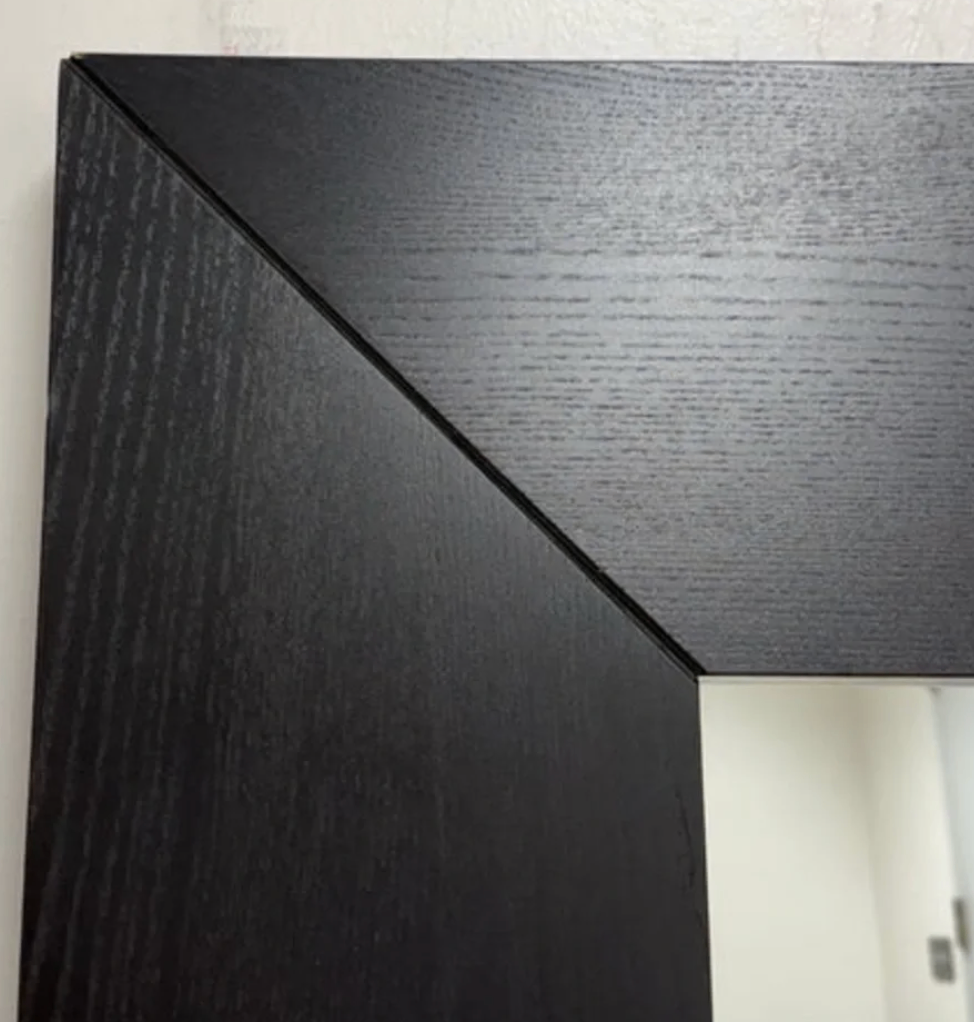 Ikea large dark wood framed wall mirror - photo 4