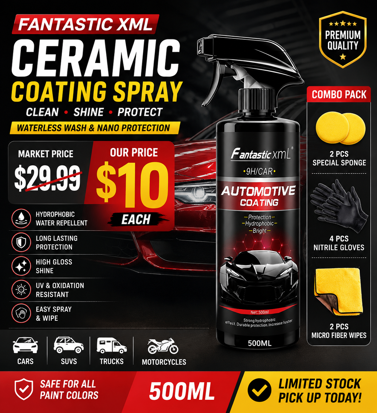 Fantastic XML Waterless Ceramic Coating Spray 500ml