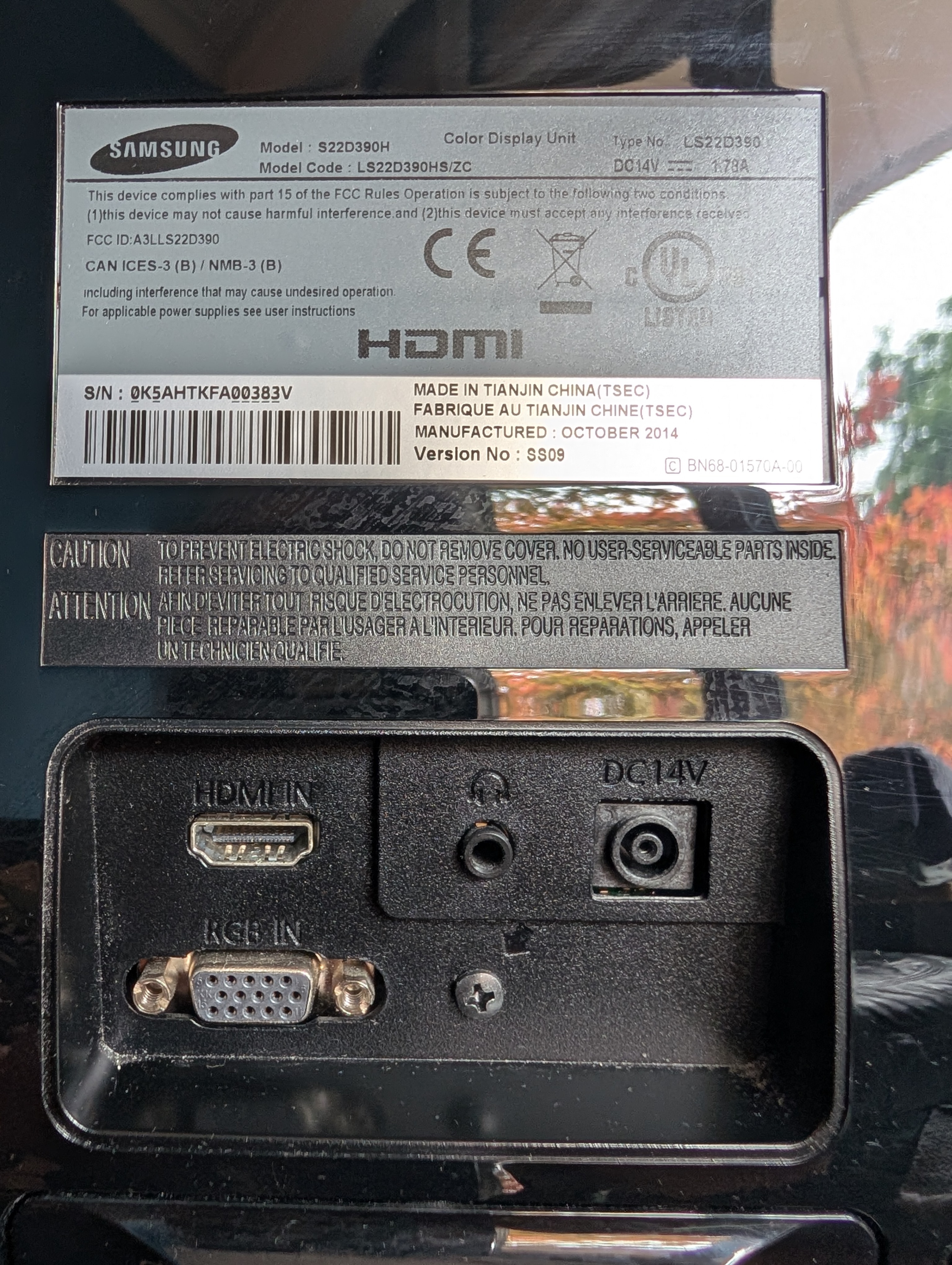 Samsung 21.5" Full HD Monitor – C$50 - photo 3