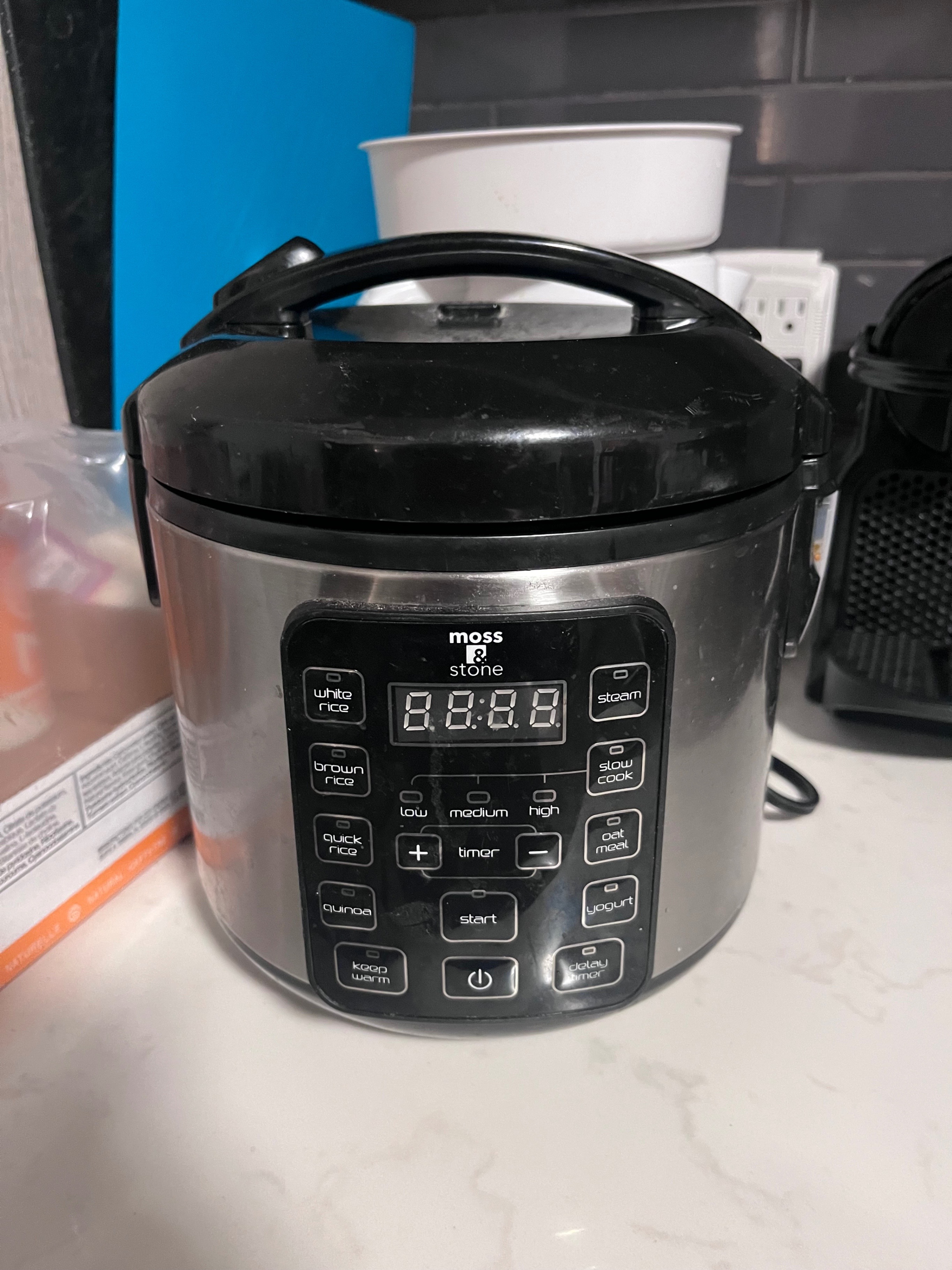 Moss & Stone Digital Rice Cooker and Steamer