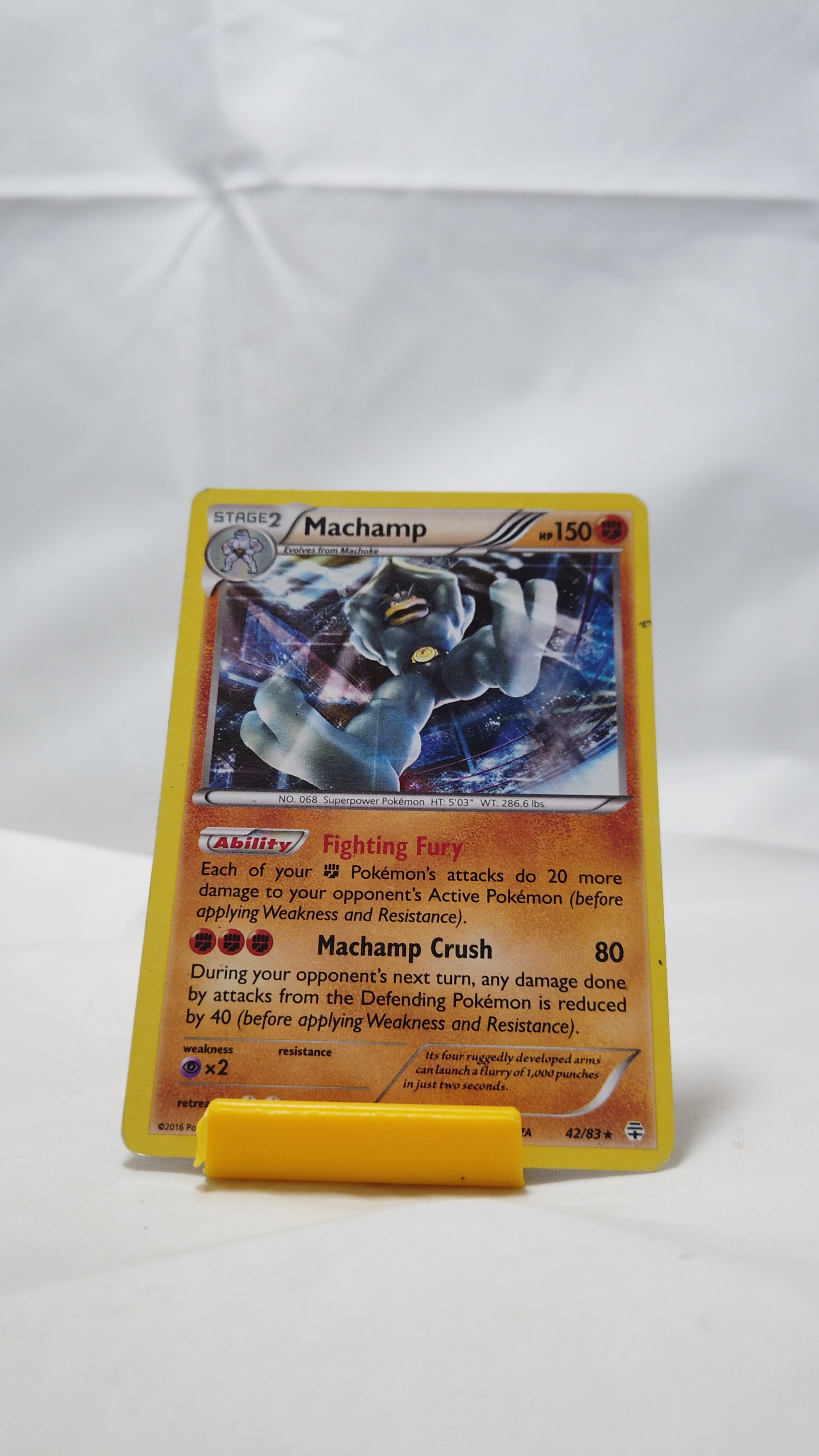 Pokemon Machamp 042/083 Generations Holo Rare Played