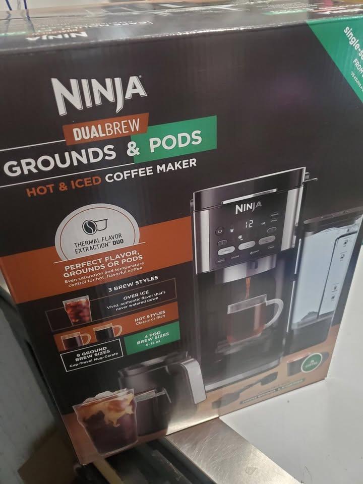 Ninja DualBrew Grounds & Pods Hot & Iced Coffee Maker