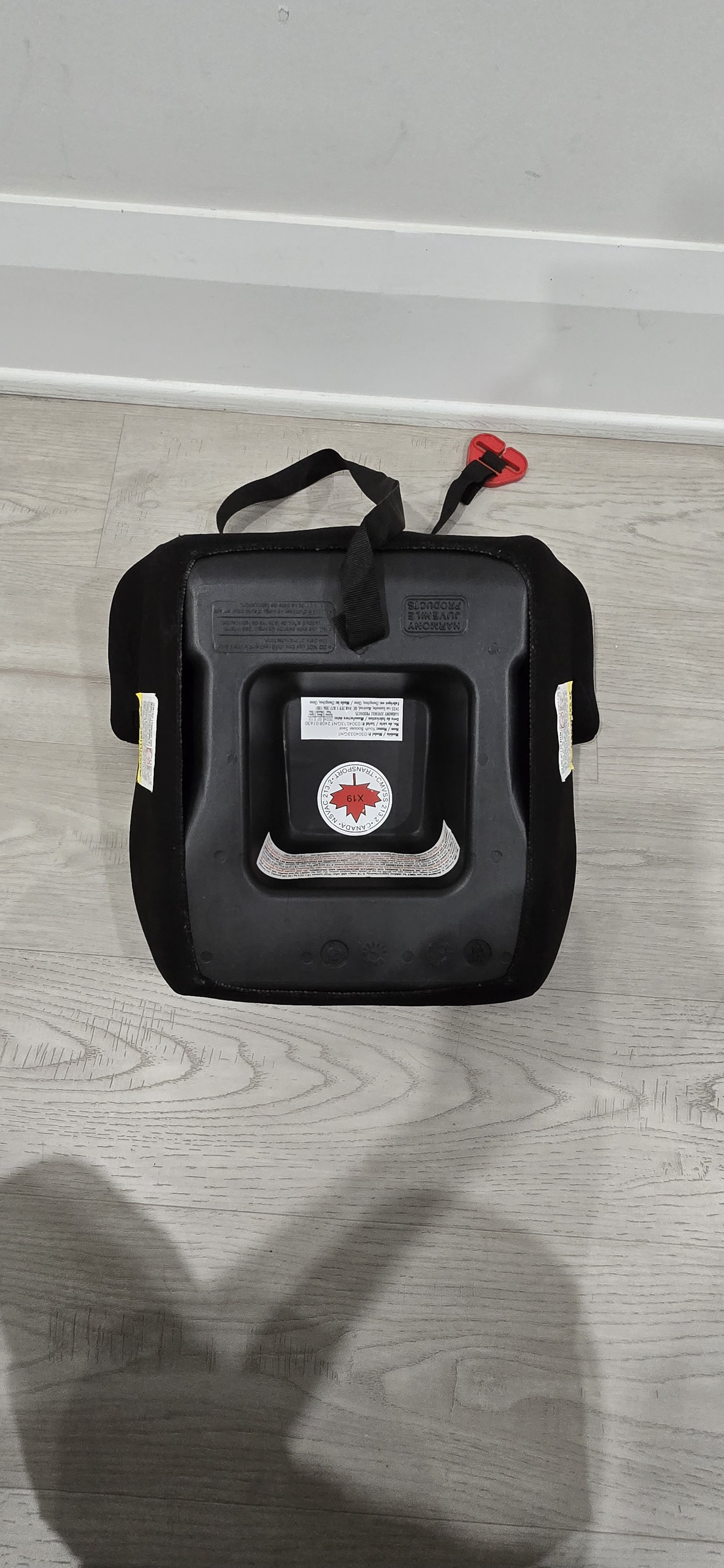 Harmony Dash Backless Booster Car Seat – Black (Barely Used)