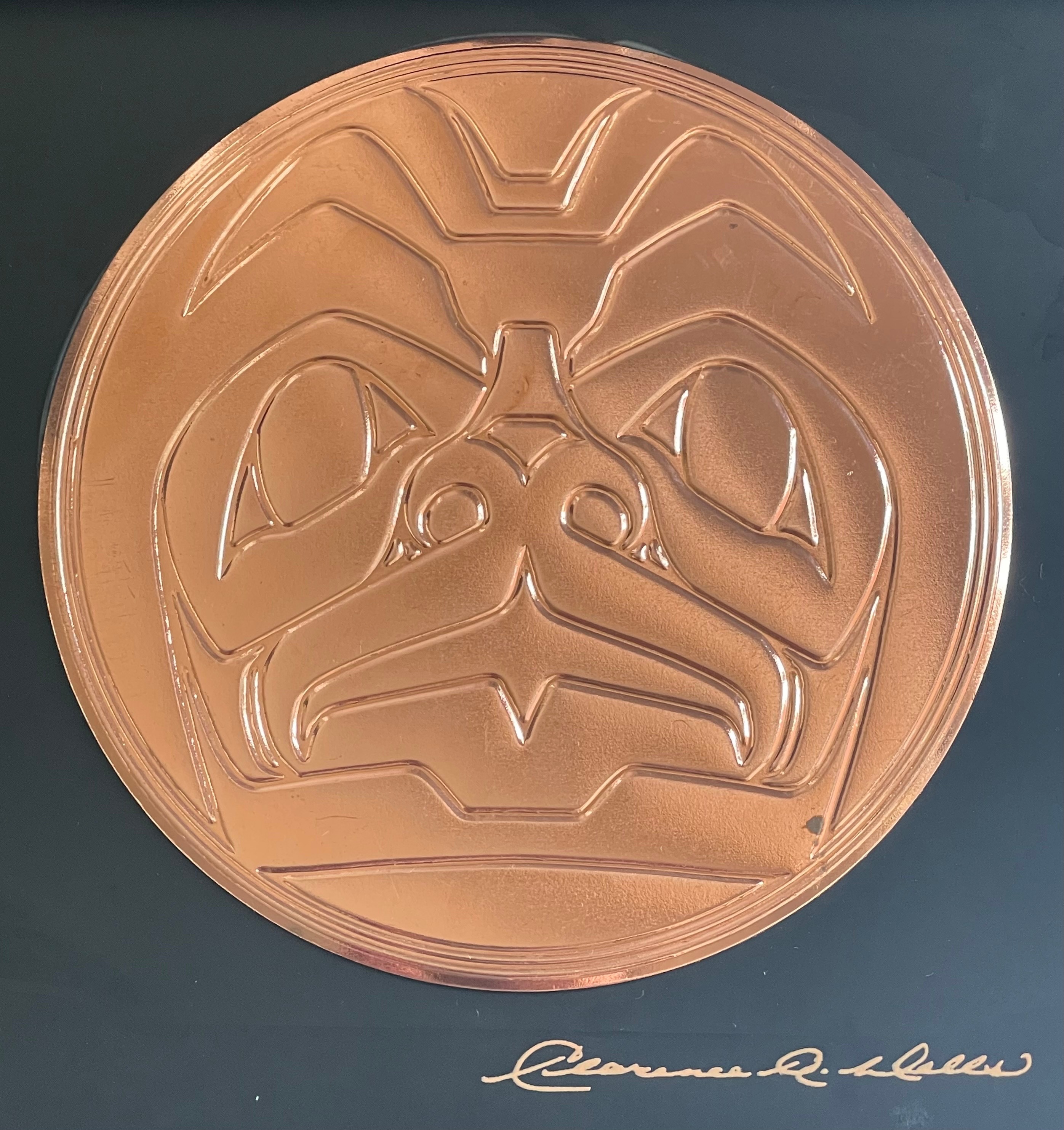 Vintage Clarence Wells Indigenous Art Box (Copper Eagle) - photo 3