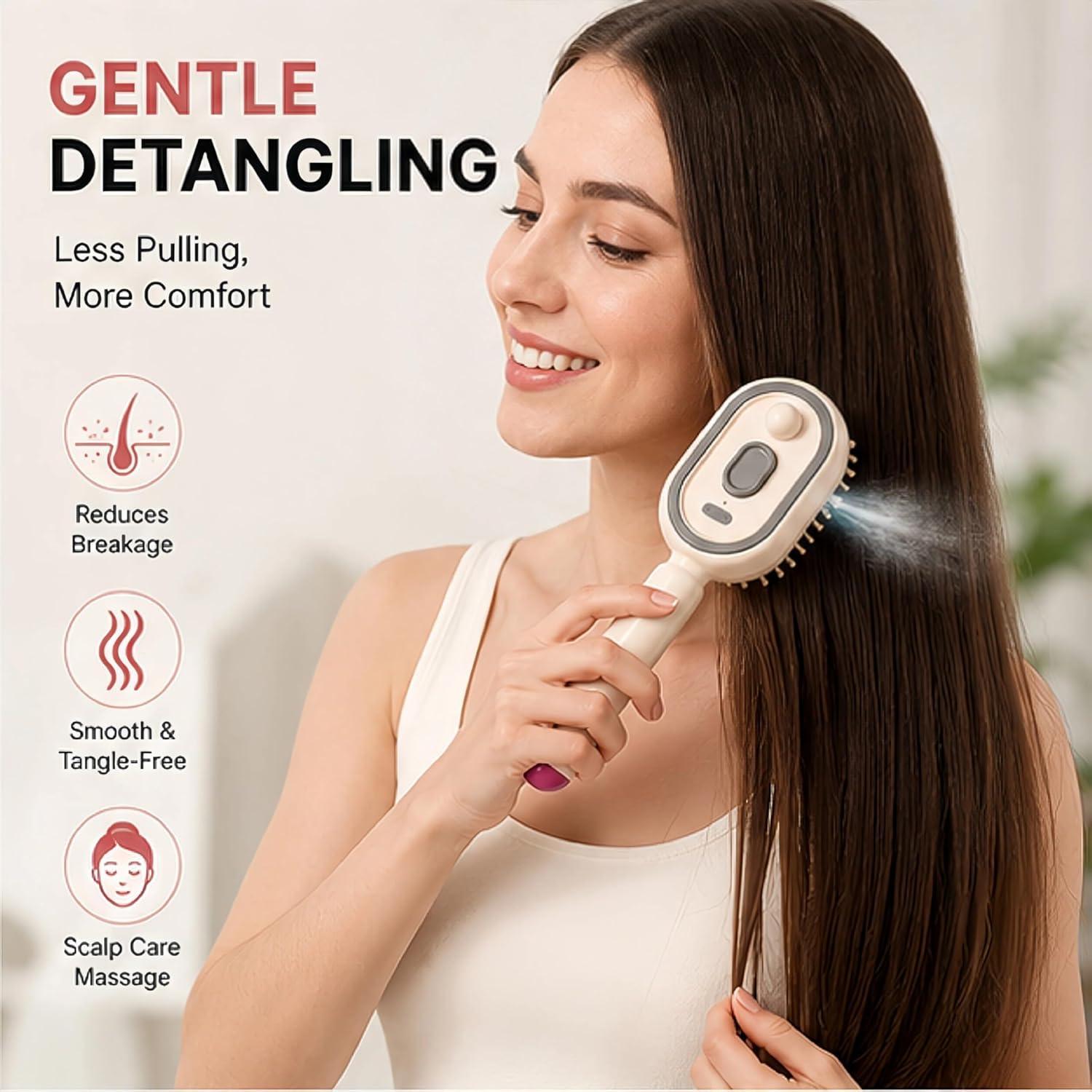 Electric Spray Air Cushion Massage Comb - photo 2