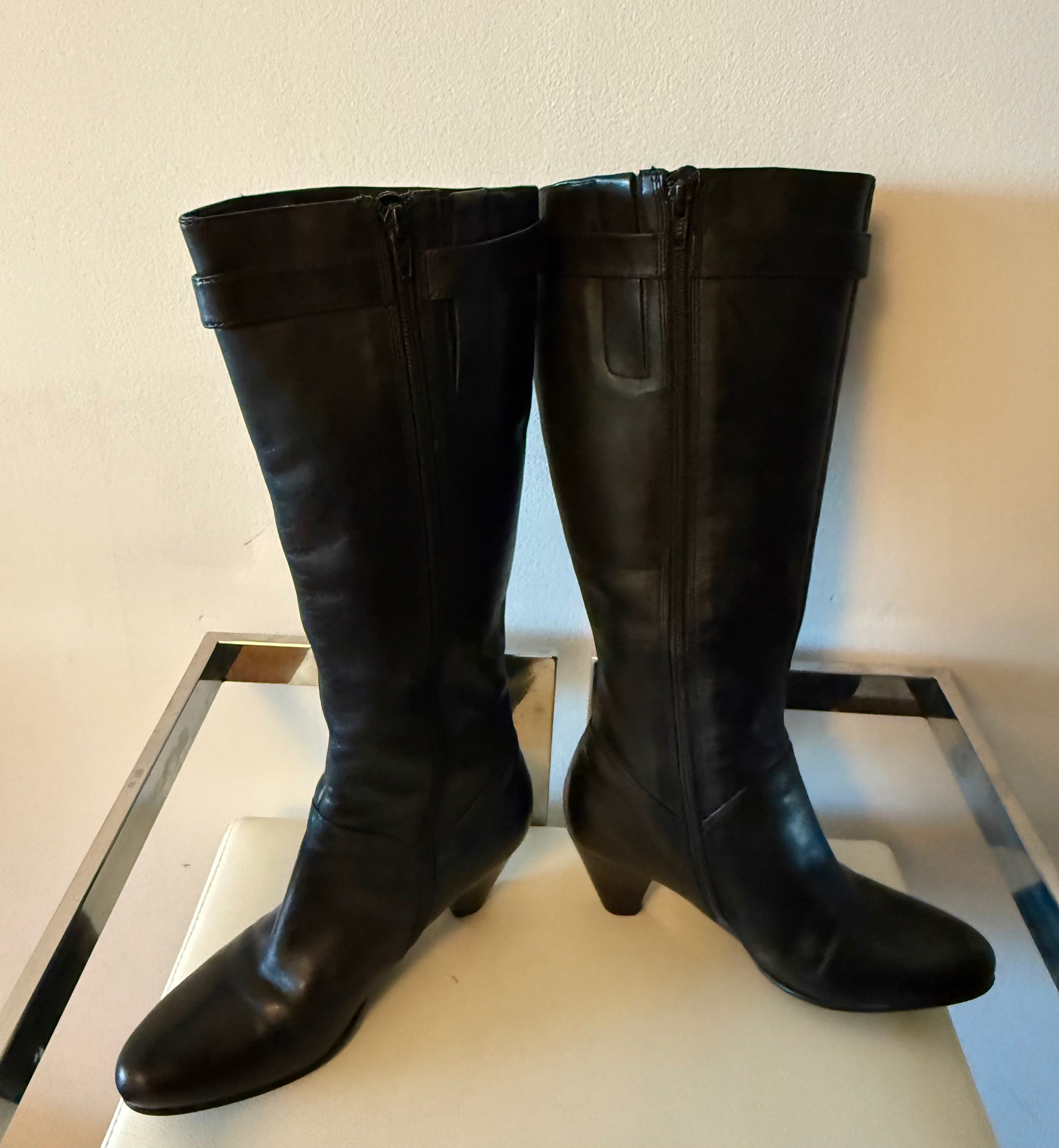 ECCO Women's Leather Boots, Size 36, Excellent Condition