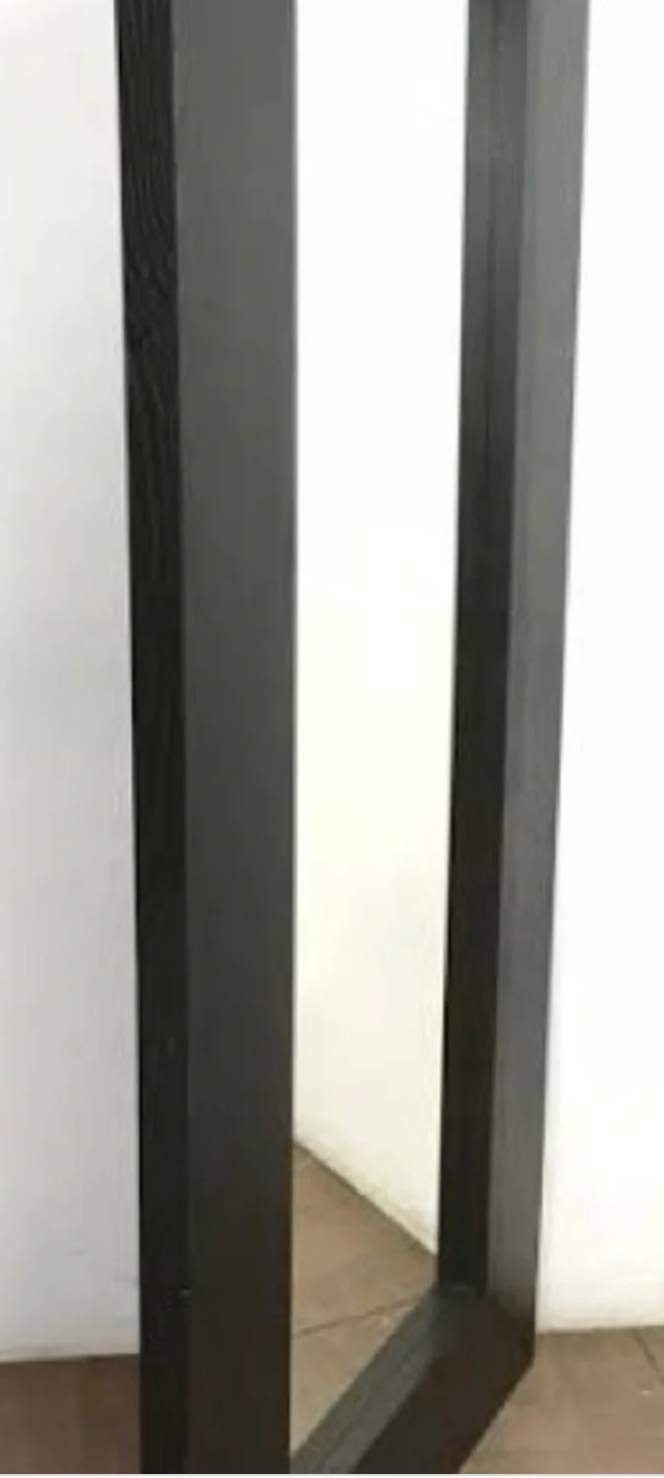 Ikea large dark wood framed wall mirror - photo 3