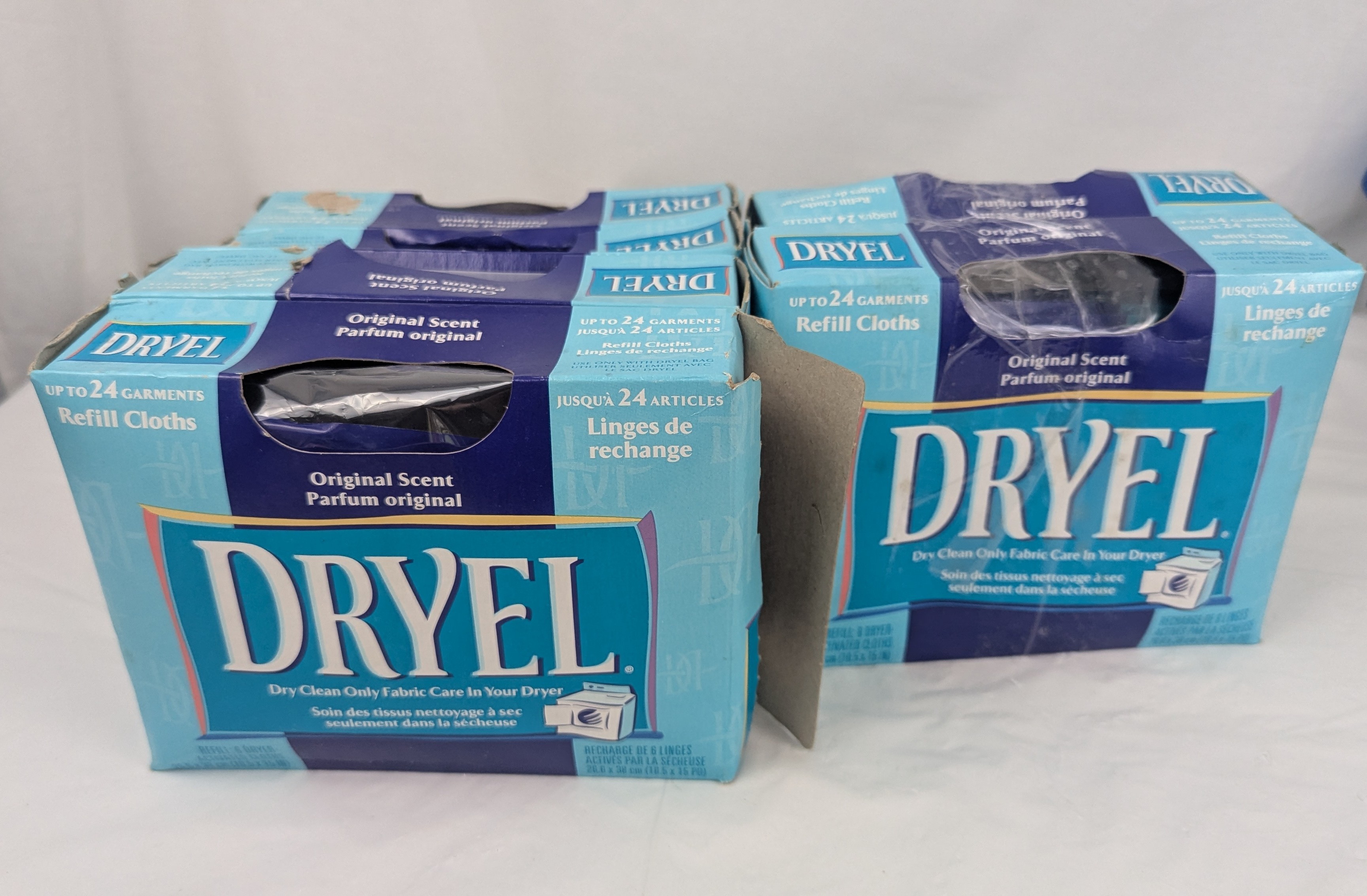 6 box Dryel Dry Cleaning Original Refill Cloths Discontinued