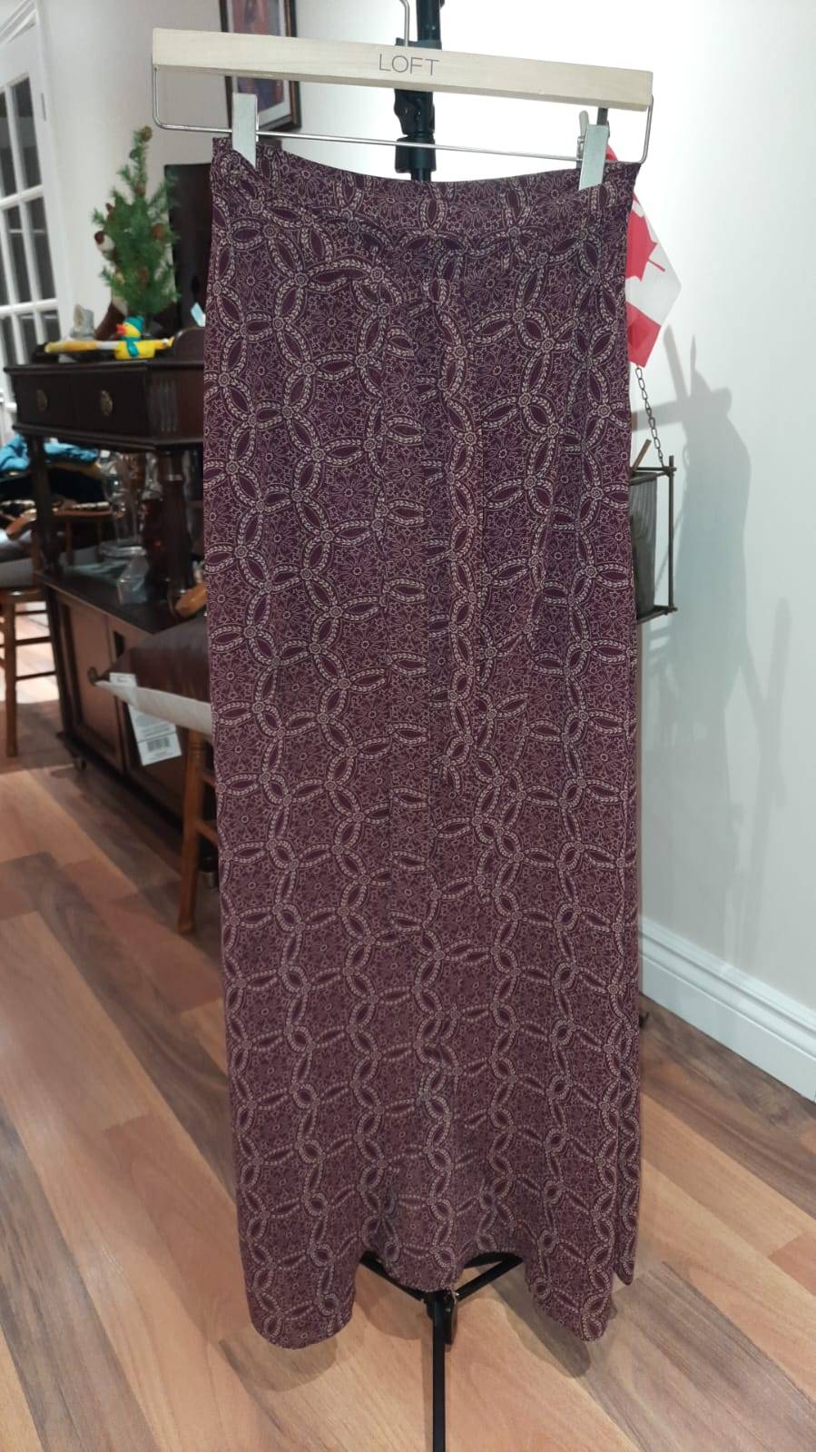 Forever 21 Boho Sheer Maroon Wrap Skirt - photo 4