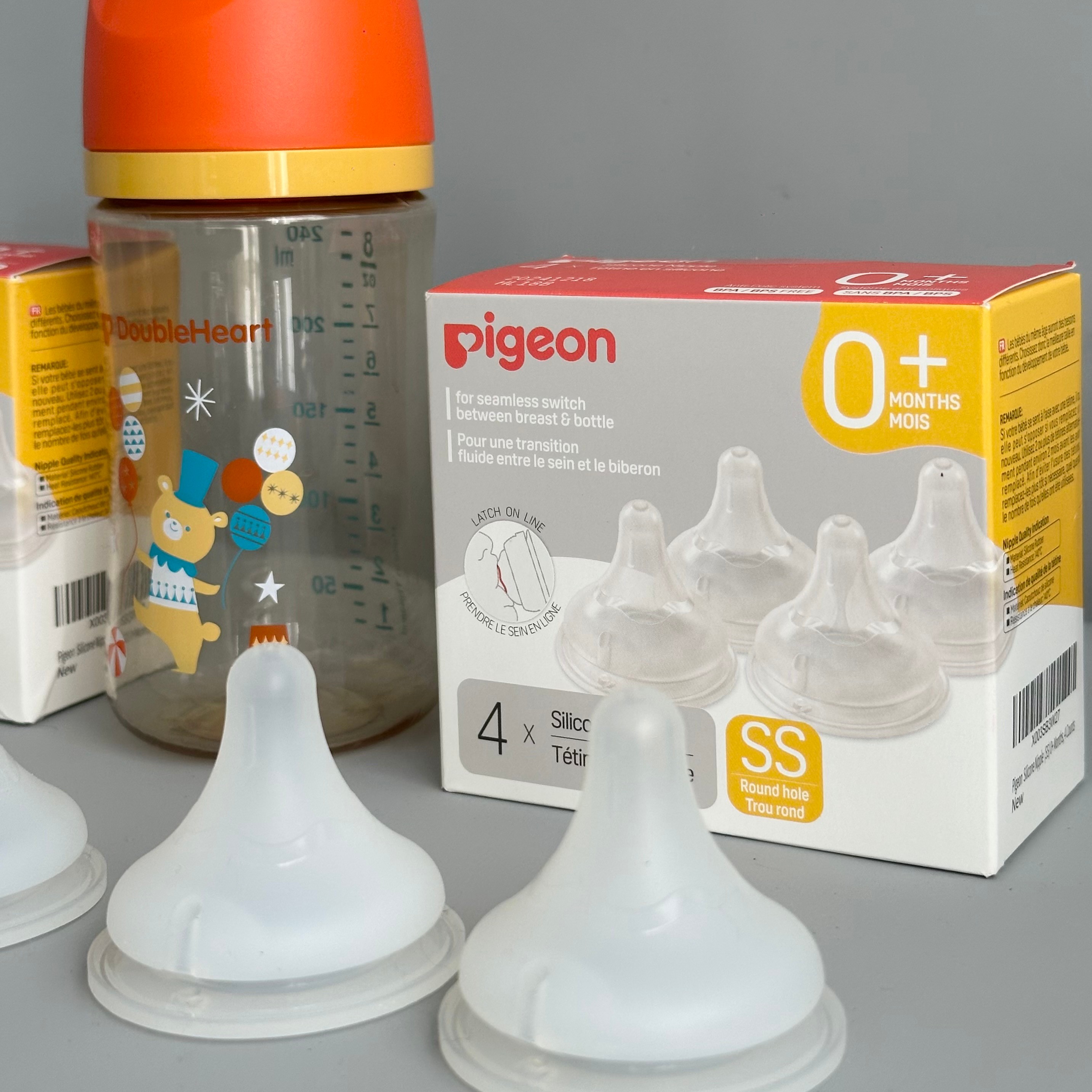 Pigeon Baby Bottle Silicone Nipples SS - 13 pieces - photo 2