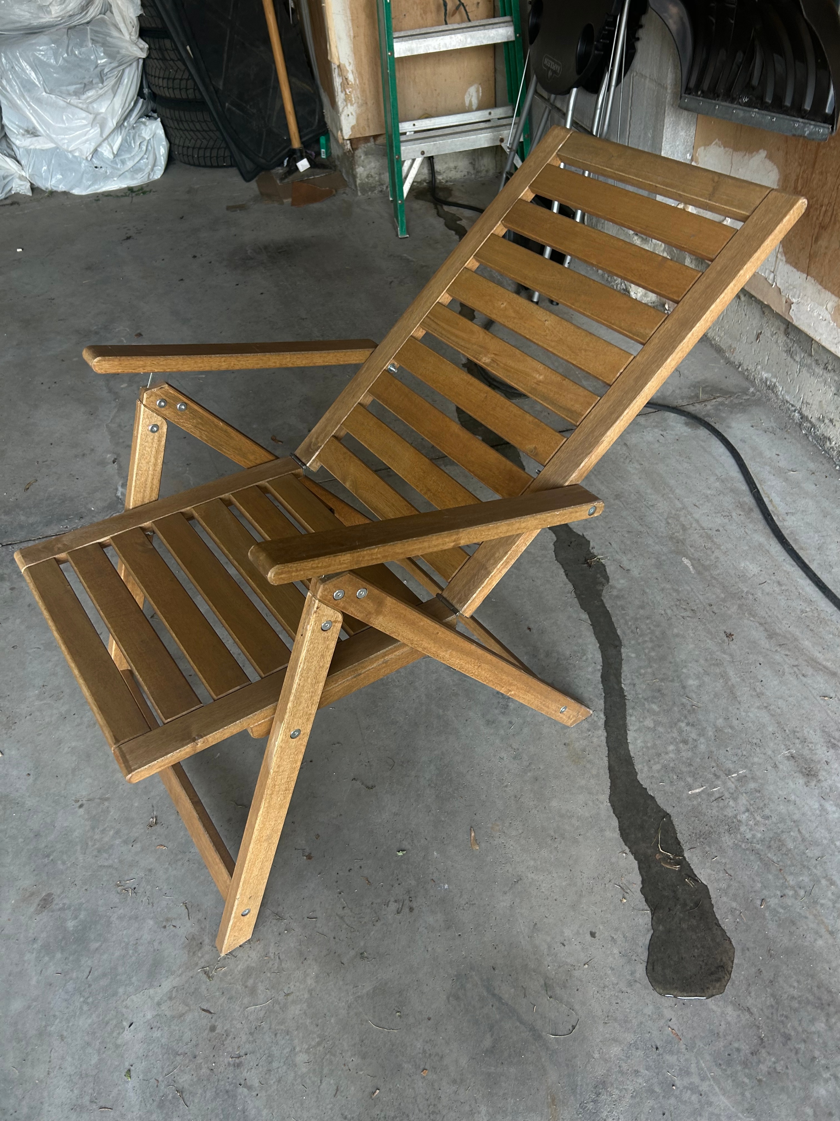 IKEA NÄMMARÖ Reclining Acacia solid wood chair - photo 3