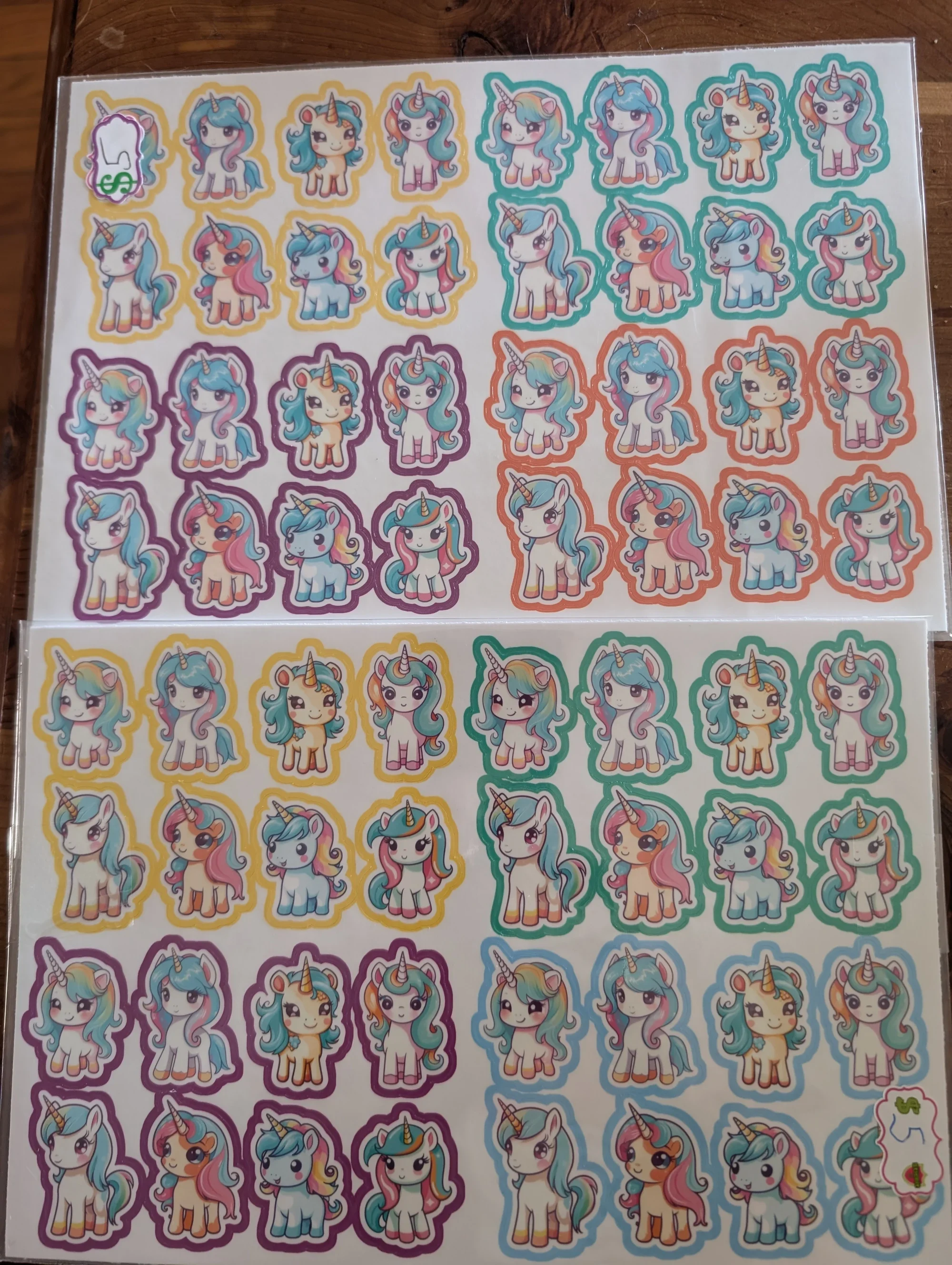 Cute Pony Sticker Sheets - photo 3