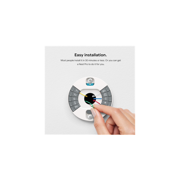 Google Nest Learning Smart Wi-Fi Thermostat (3rd Gen) – White - photo 3