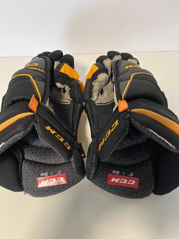 CCM Tacks 9080 Black & Orange Hockey 12" Gloves - photo 2