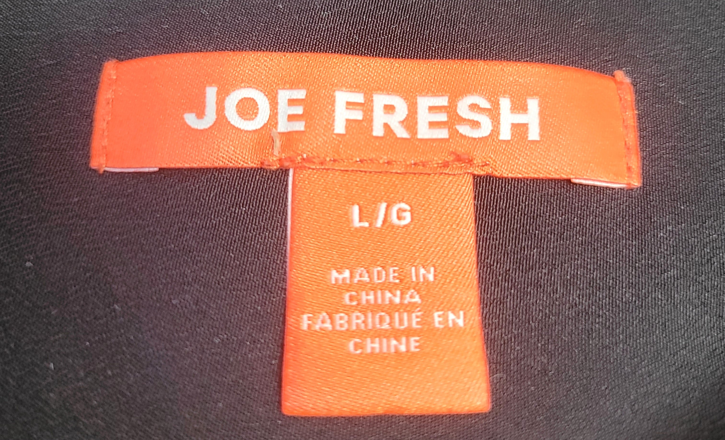 Joe Fresh Black Long Sleeve Button Front Shirt Dress Side Slits - photo 4
