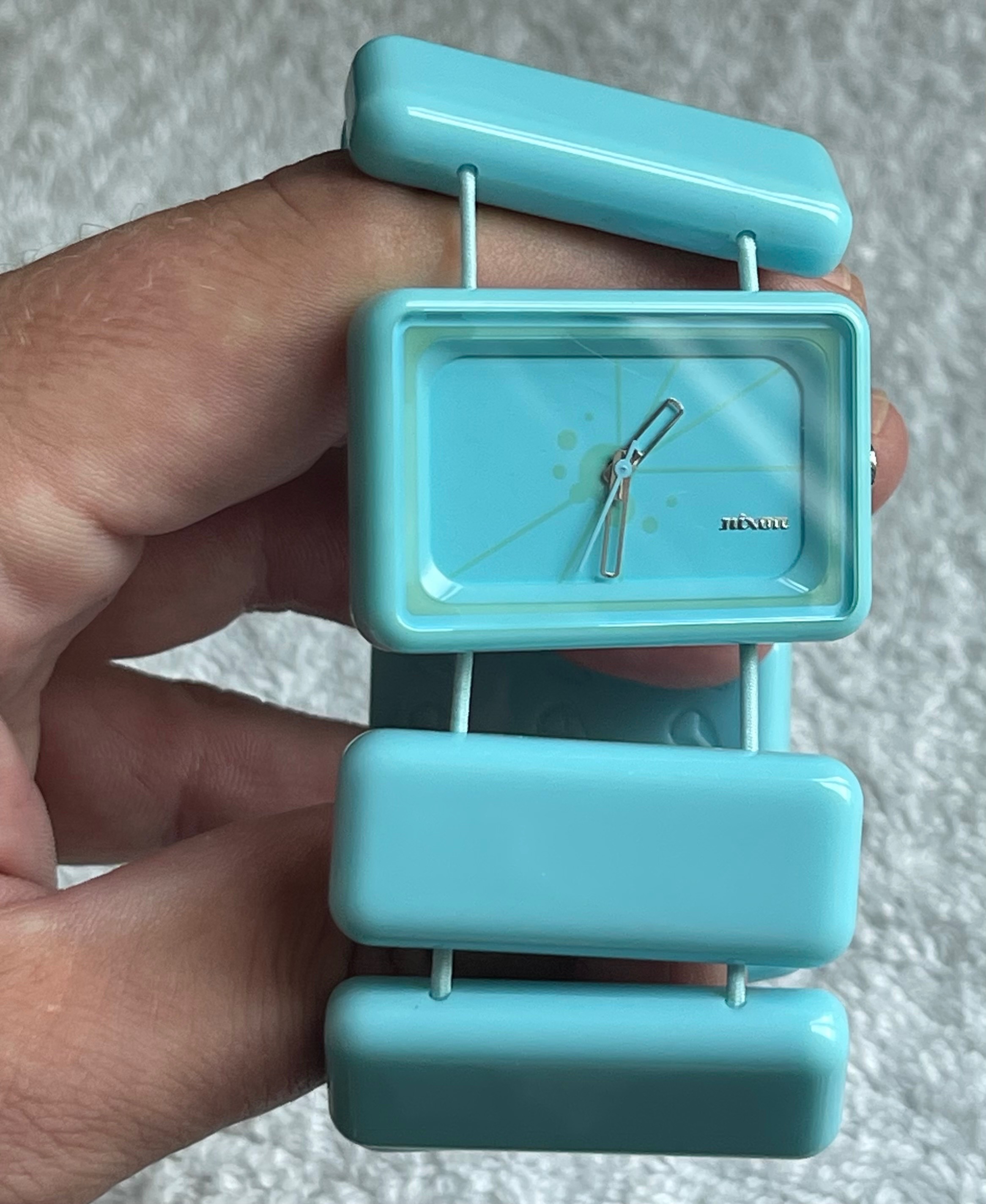 Nixon "The Vega" Aqua Y2K Watch (Needs Battery) - photo 3