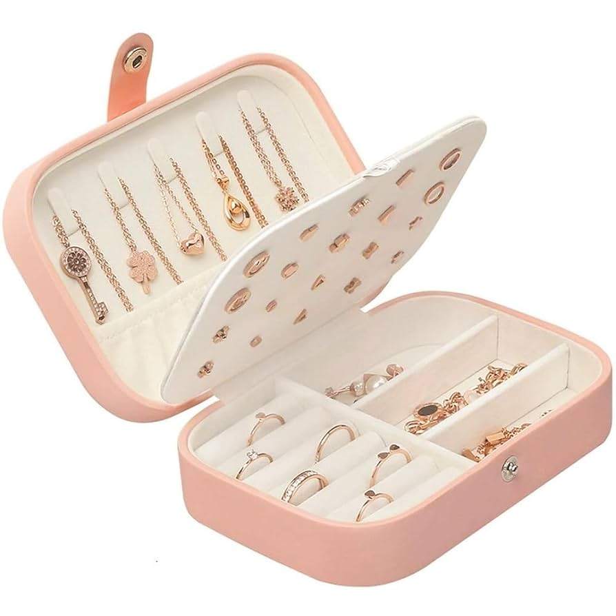 Jewellery Travel Earing Ring Necklace Jewelry Storage Box