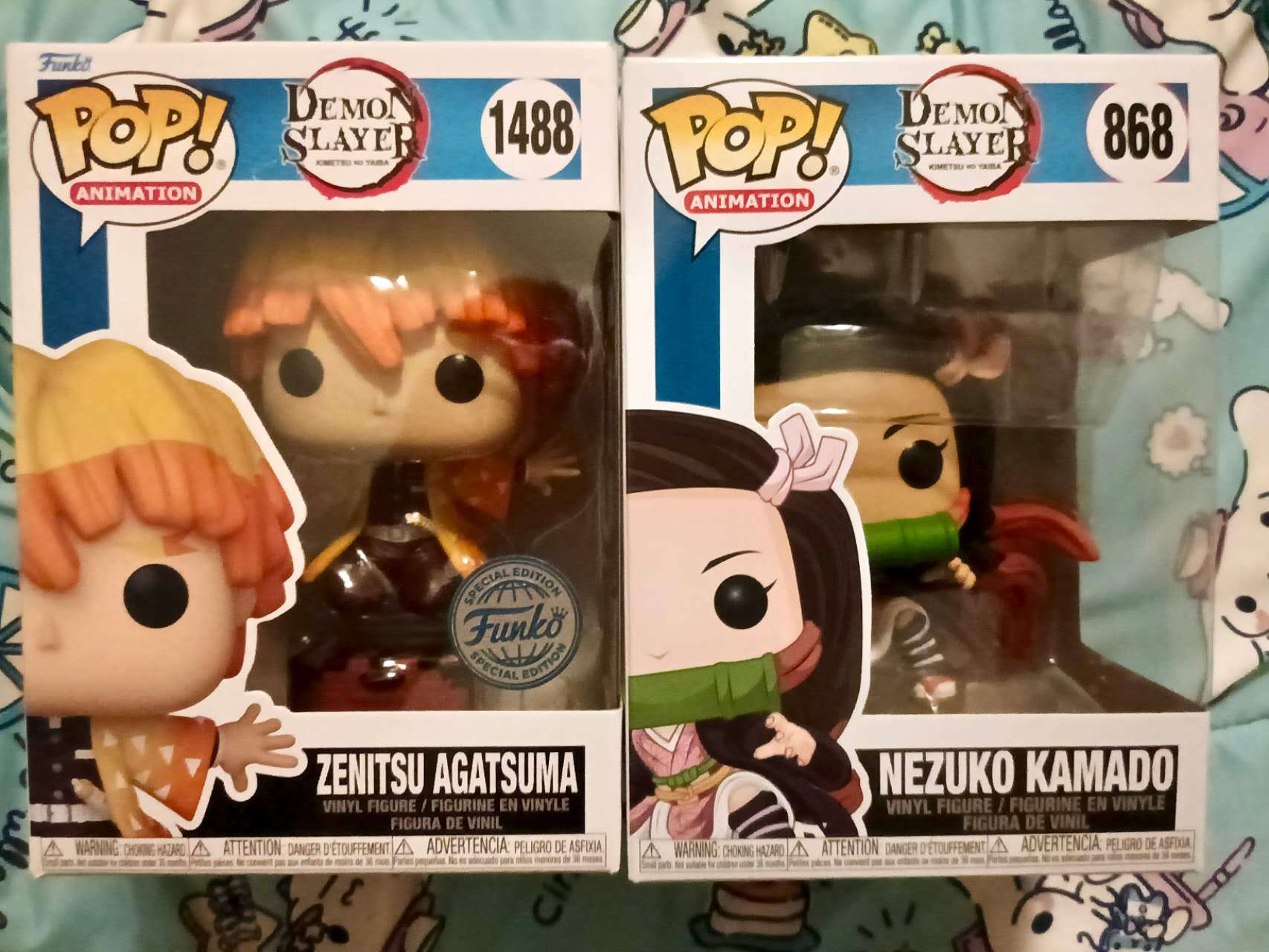 Funko Pop! Zenitsu Agatsuma & Nezuko Kamado