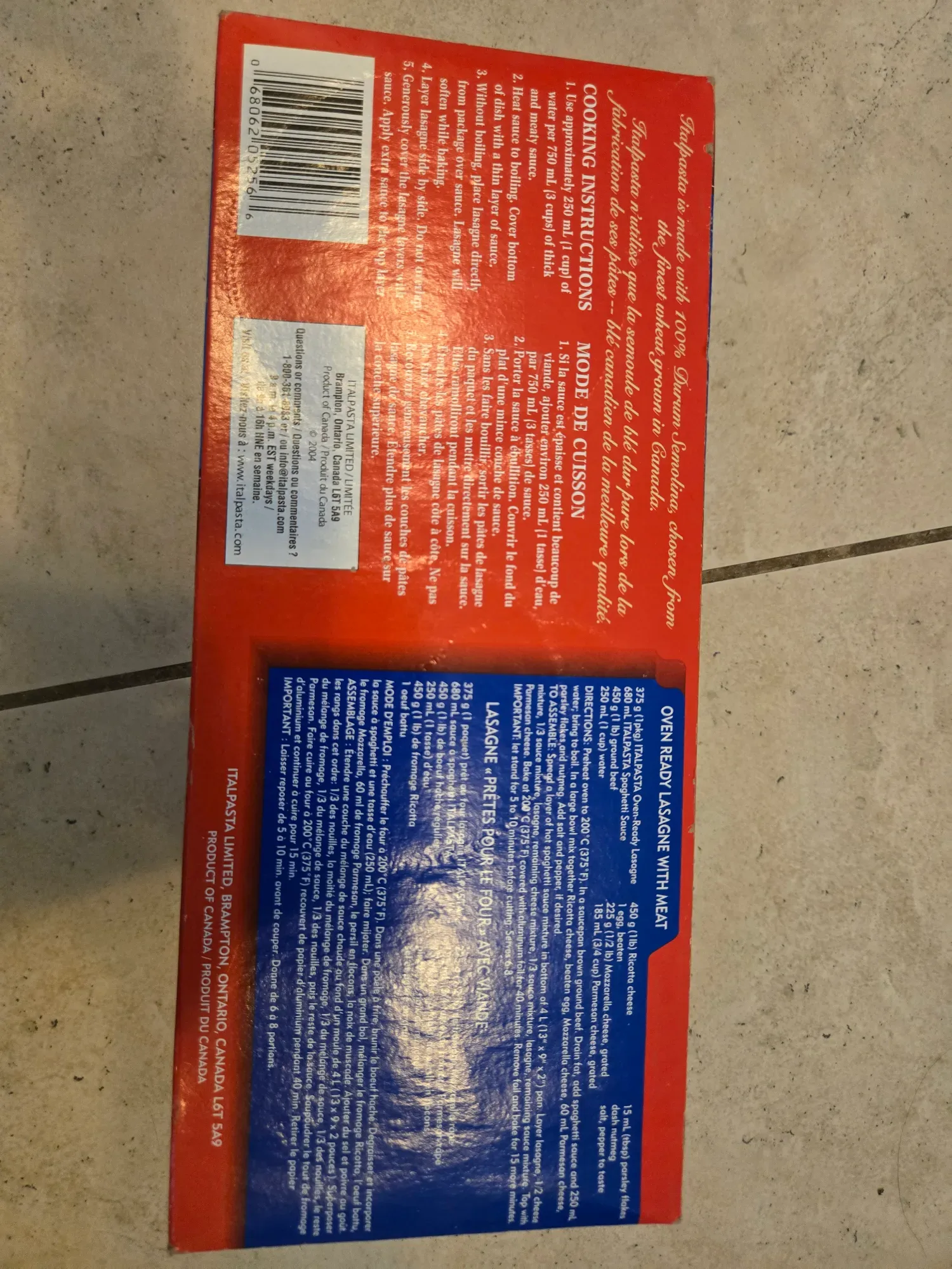 BNIB Italpasta Oven-Ready Lasagne Noodles - photo 3