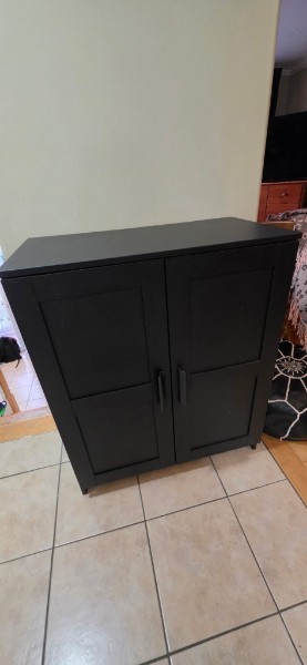 IKEA BRIMNES Black Storage Cabinet