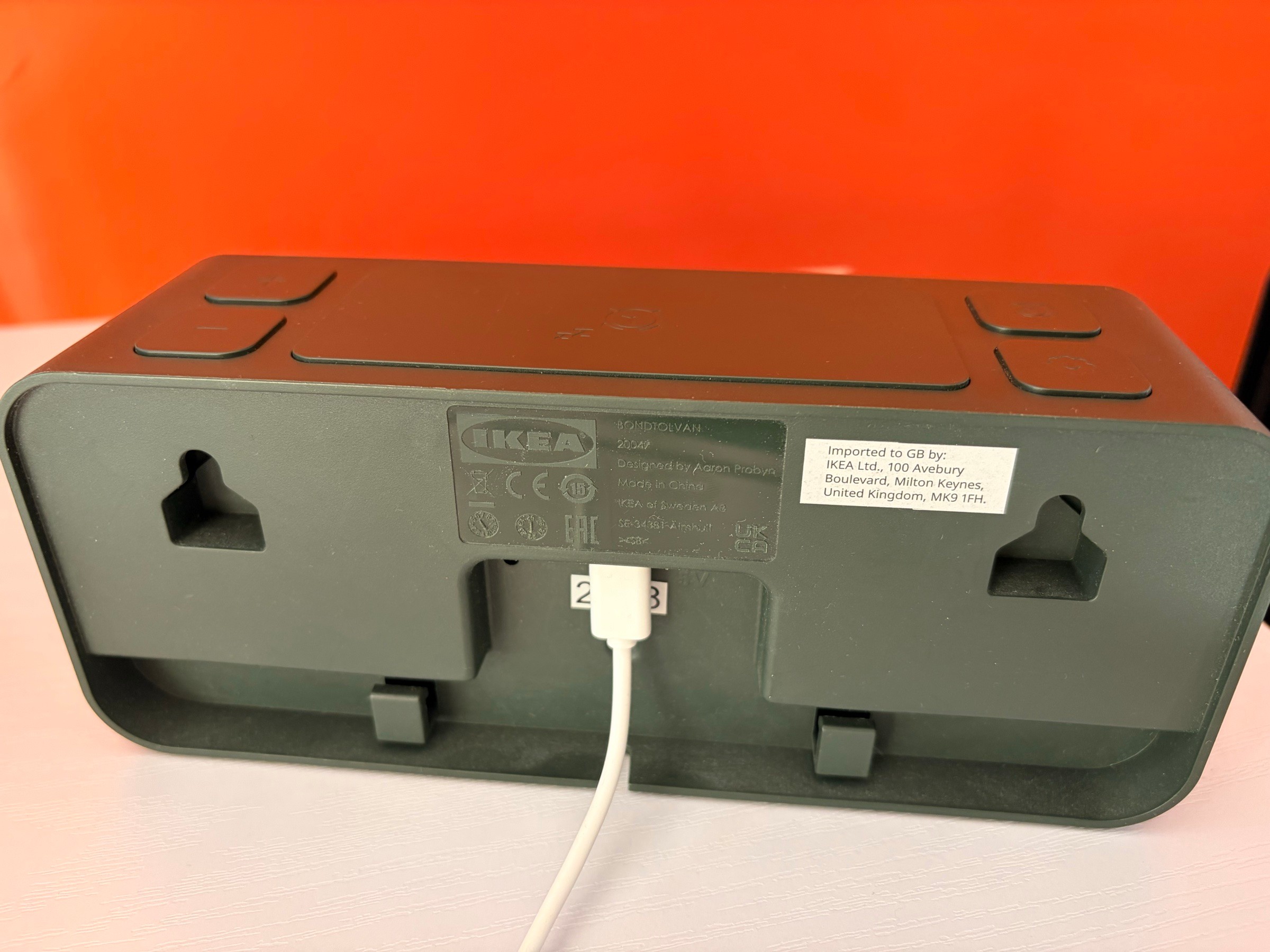 IKEA BONDTOLVAN Digital Alarm Clock — Dark Green - photo 2