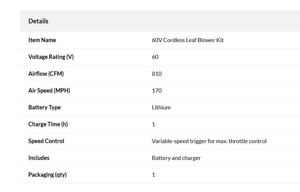 60V Cordless Leaf Blower Kit - photo 2