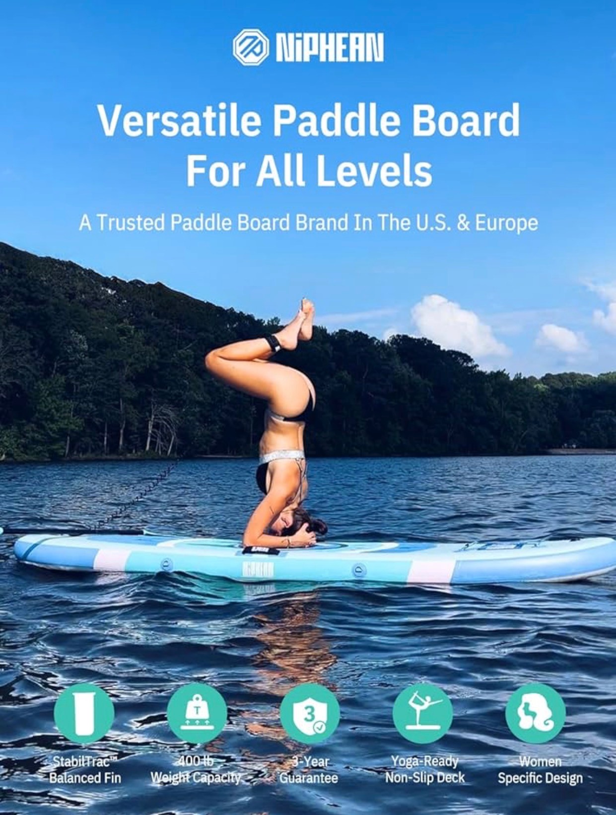 (Ultra-Light) Inflatable Paddle Board 10'x33"6'' StabilTrac Fin - photo 3