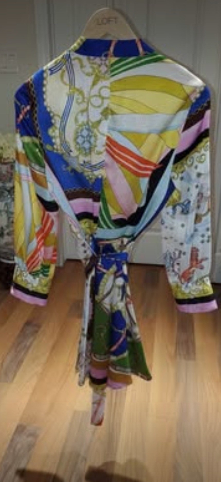 Zara Chain Print Belted Shirt Dress - photo 5
