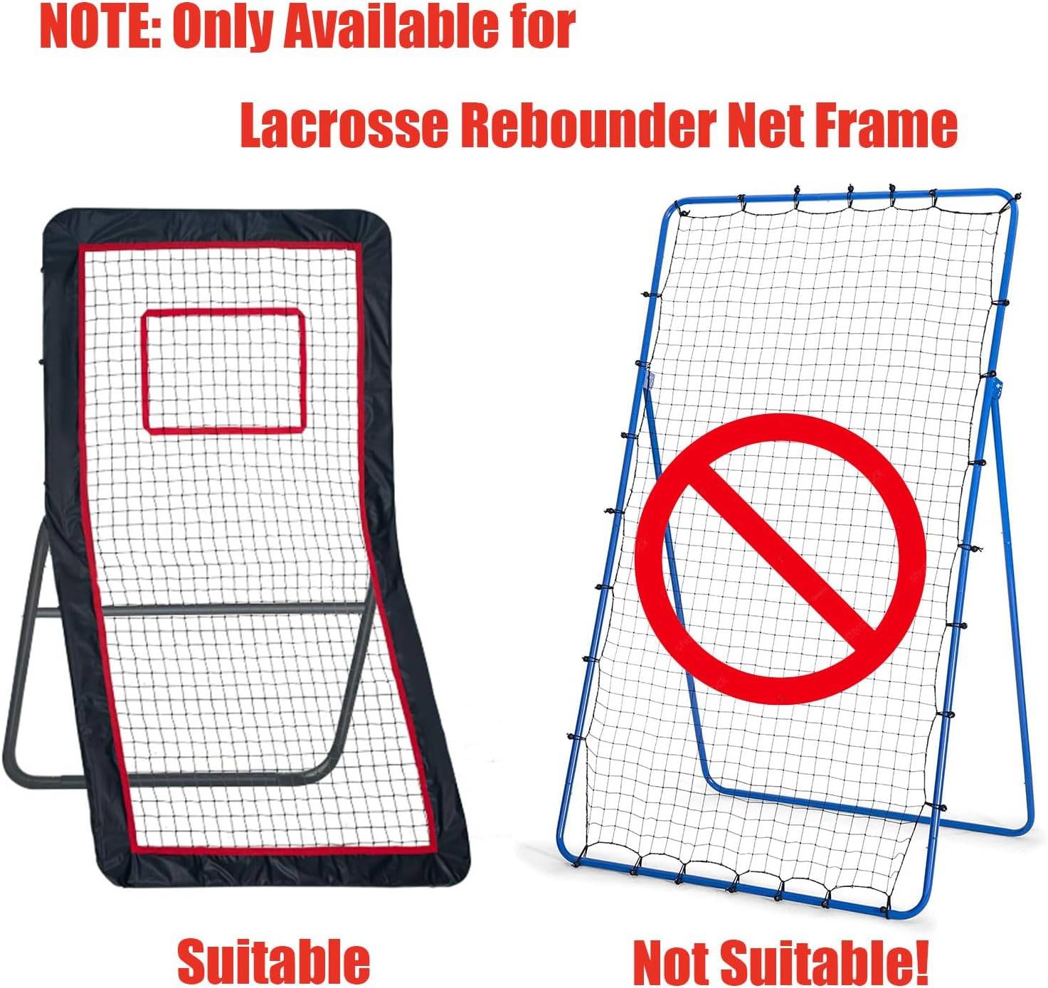 4x7 Ft Lacrosse Rebounder Replacement Net with Bungees, Net Only - photo 4