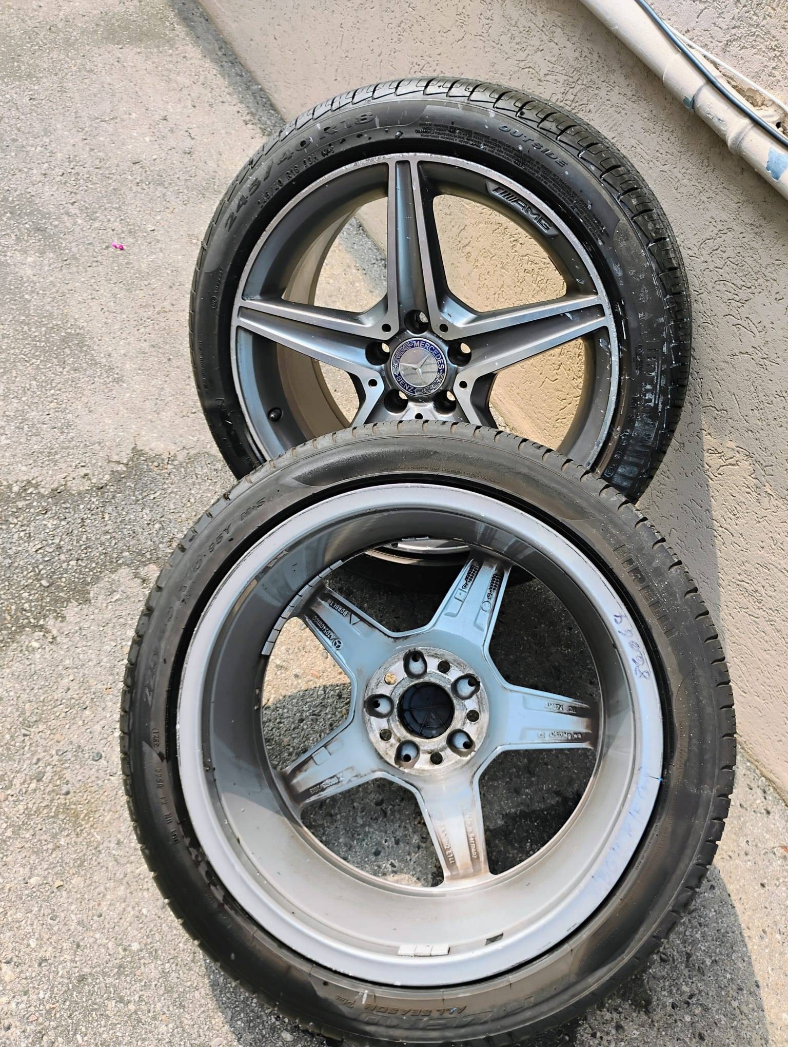 Set of 3 - Mercedes 5 Star AMG Aluminum 18" Rims - photo 4