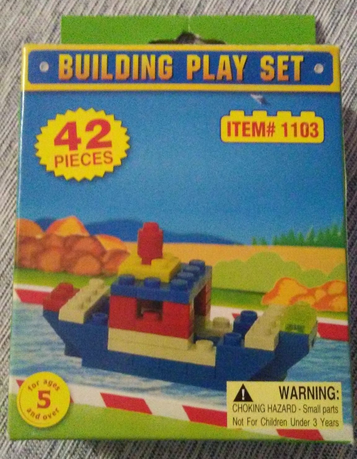 Building Play Set Boat (New)