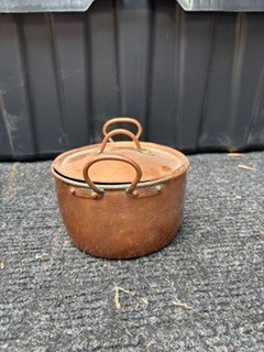 Vintage Copper Kettle, Pot, and Pitcher Set - photo 2