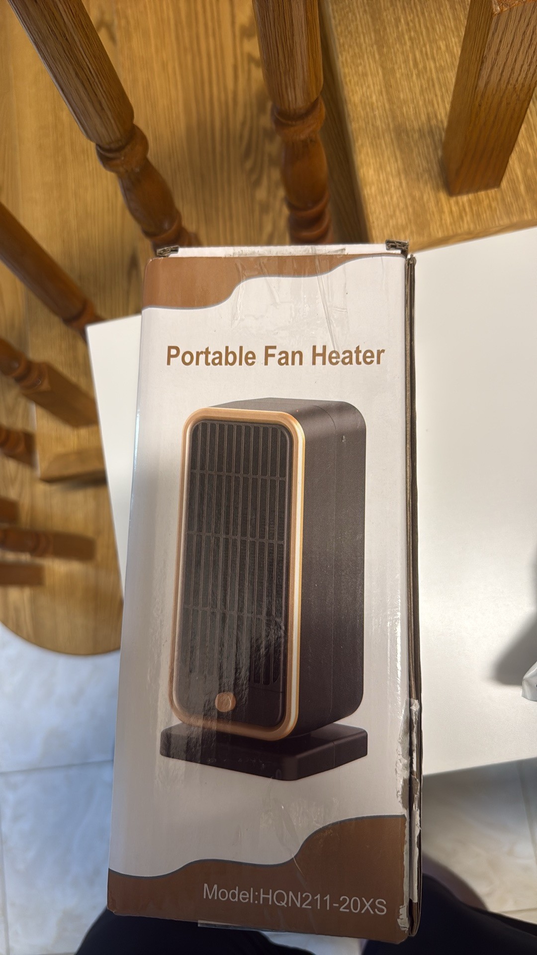 Portable Fan Heater Space Heater Model HQN211-20XS Brand New