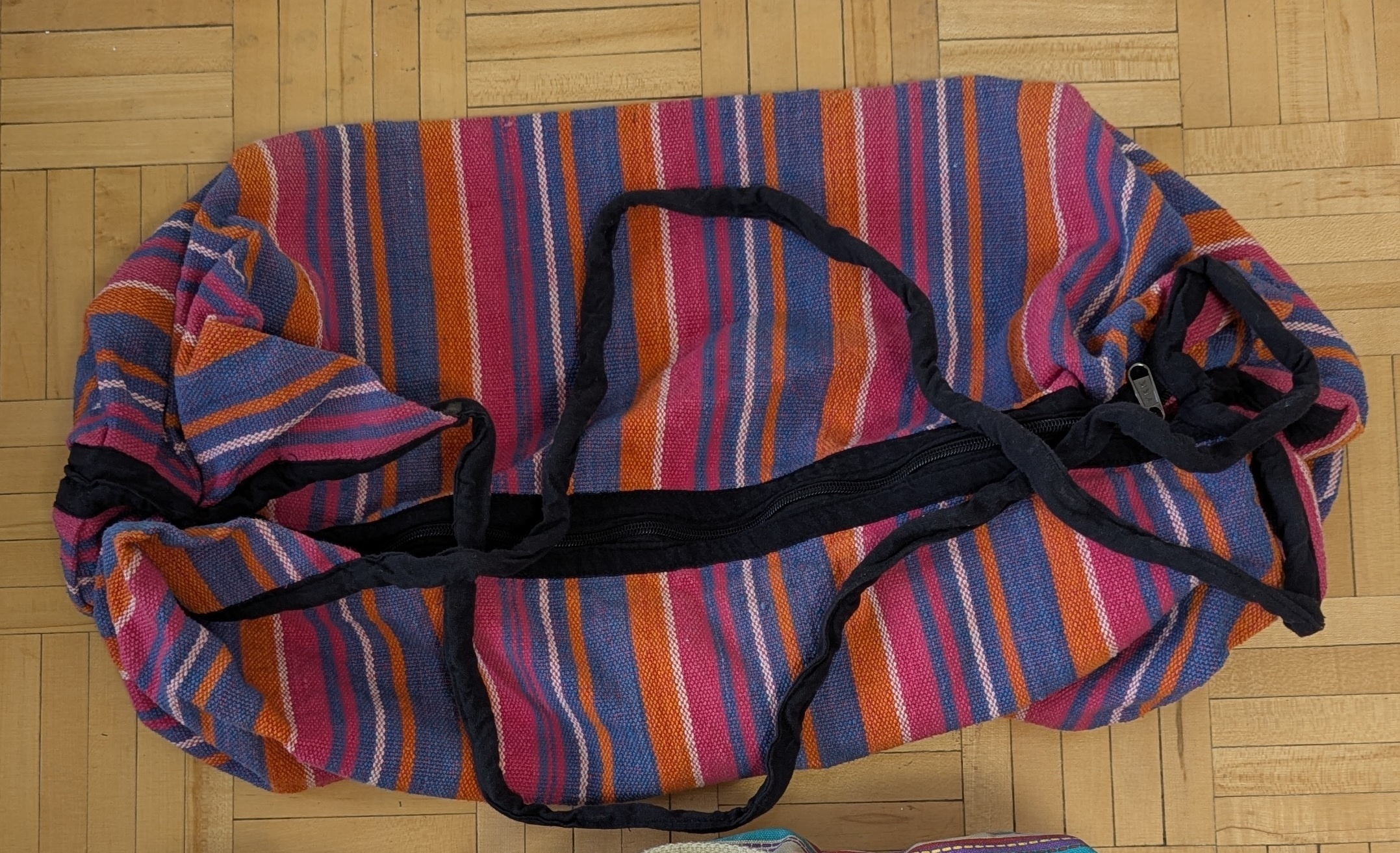 Yoga Women Rainbow Canvas Bag Tote/Beach Handbag Purse, Cute Tot - photo 3