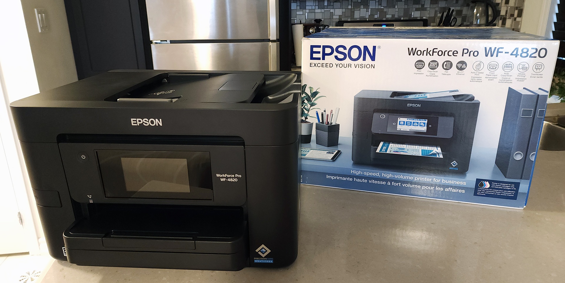 Bundle - Epson WorkForce Pro WF-4820 Wireless All-in-One Printer