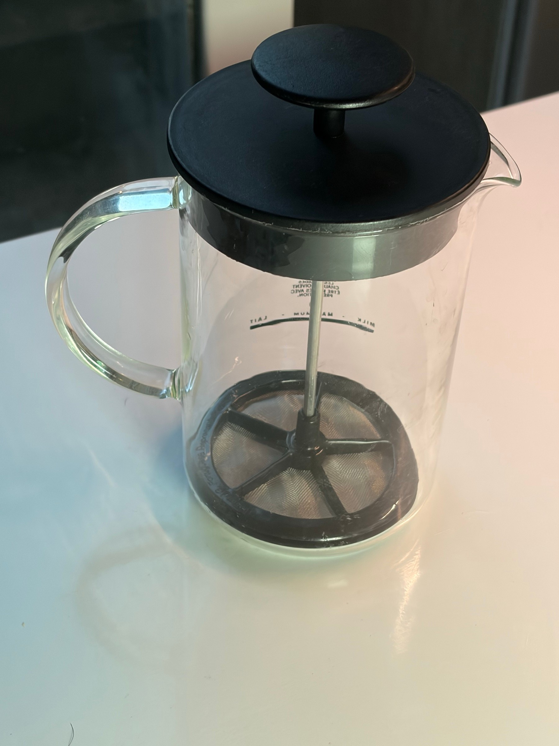 Bodum manual milk frother (glass, 8oz) - photo 2