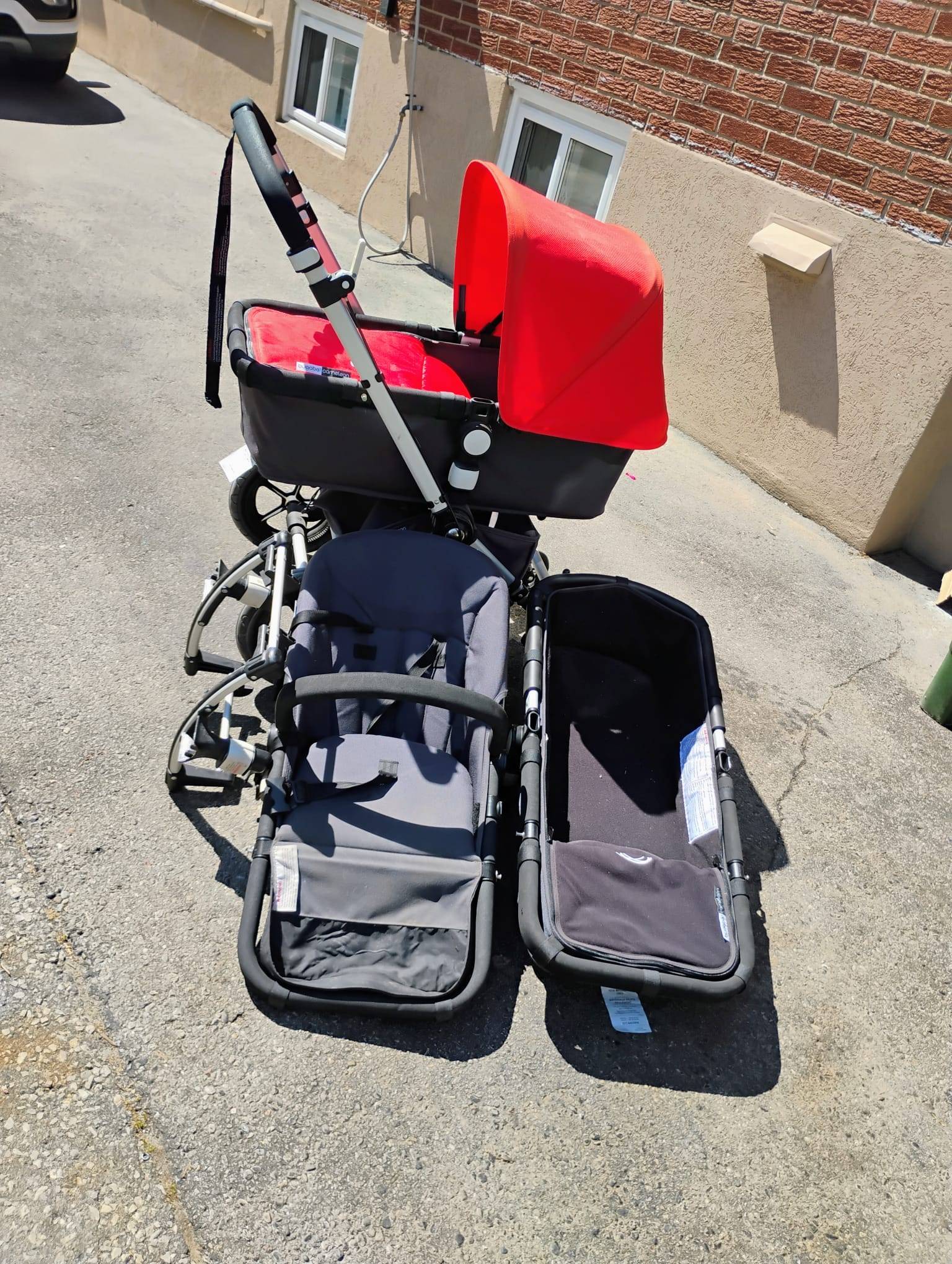Bugaboo Cameleon  Orange Travel System Stroller
