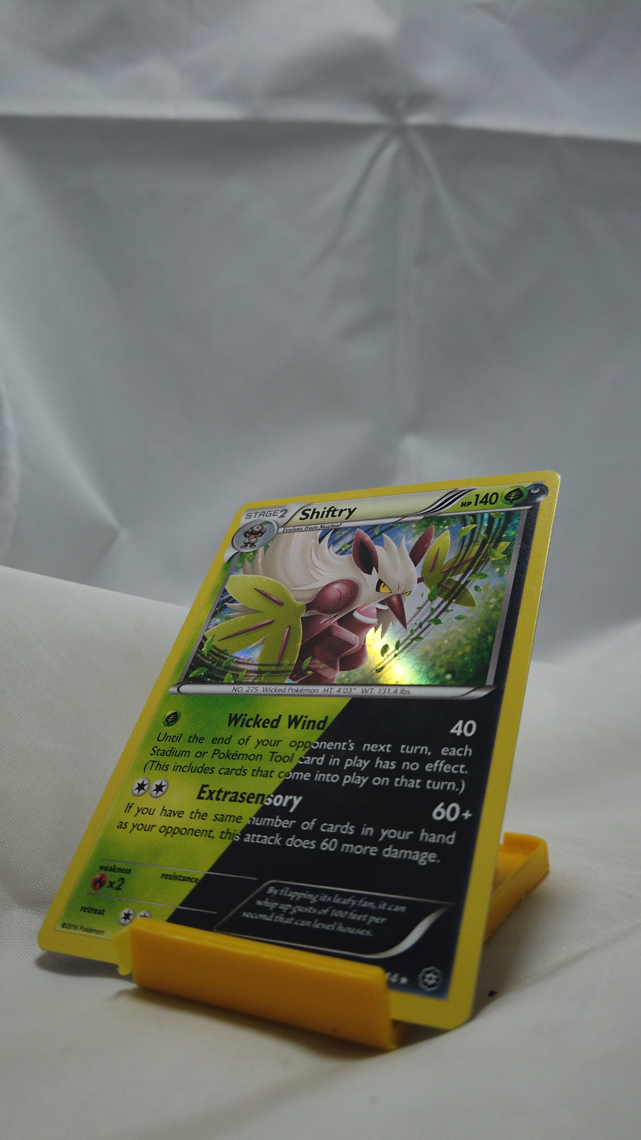 Pokemon Shiftry 11/114 Steam Siege Holo Rare LP - photo 3