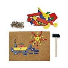 Kikkerland Hammer Tap STEM Mosaic Toy Set for Kids 3+ - photo 2