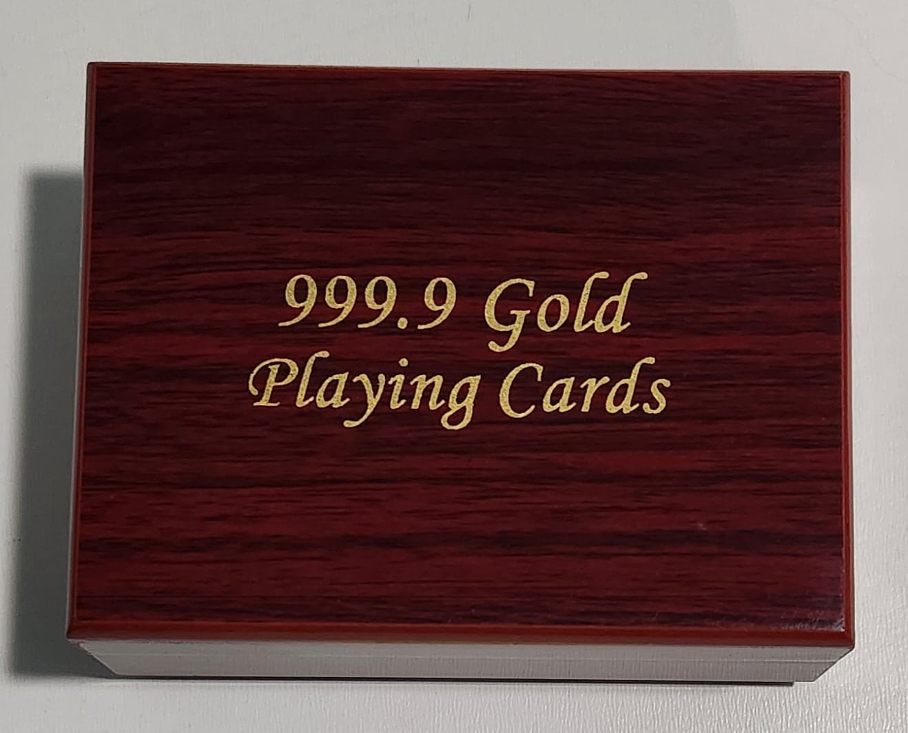 Gold-Plated Playing Cards – "The Bull" Deck in Wooden Case - photo 3