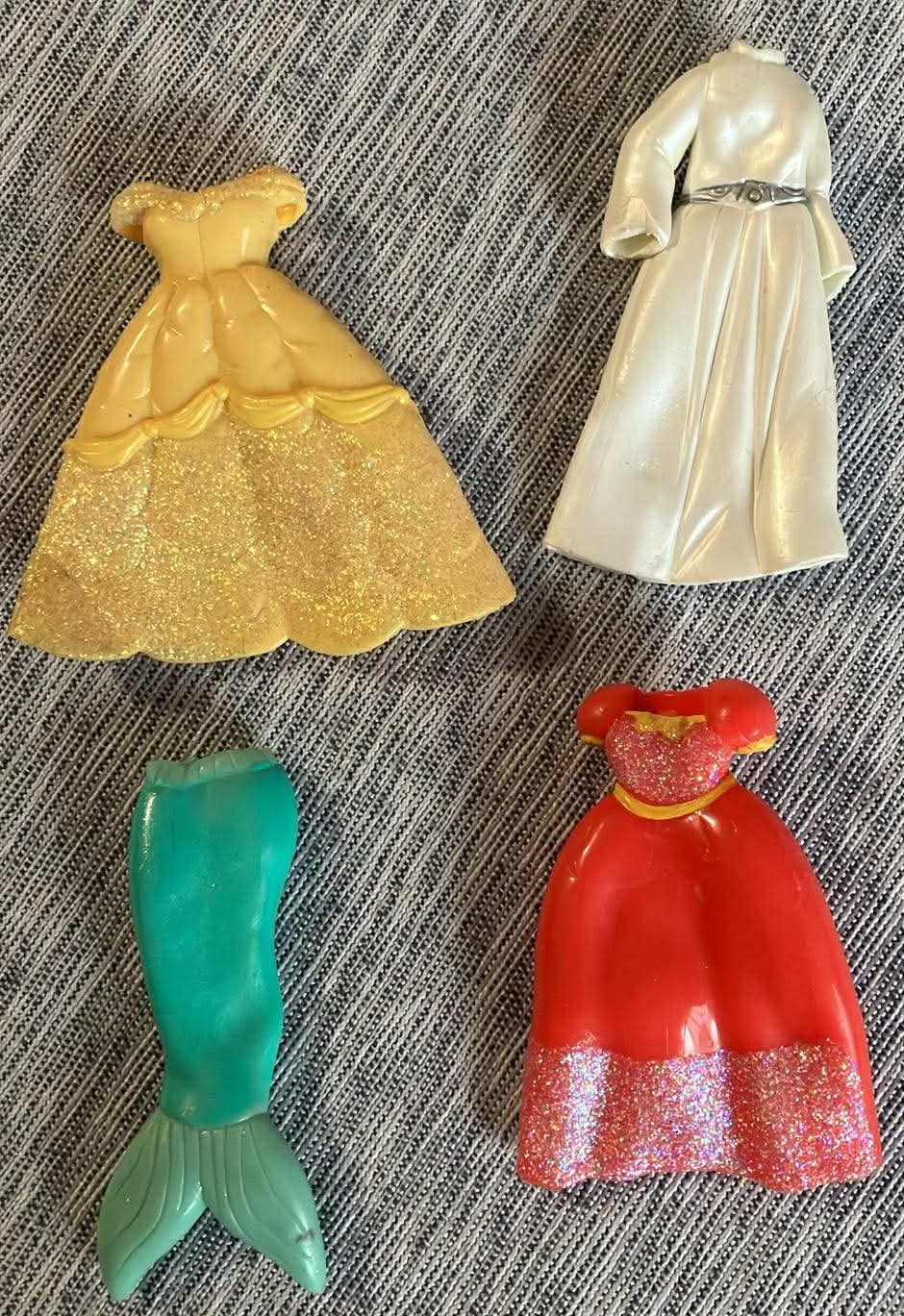 Polly Pocket Clothes Dresses - 4 Pieces