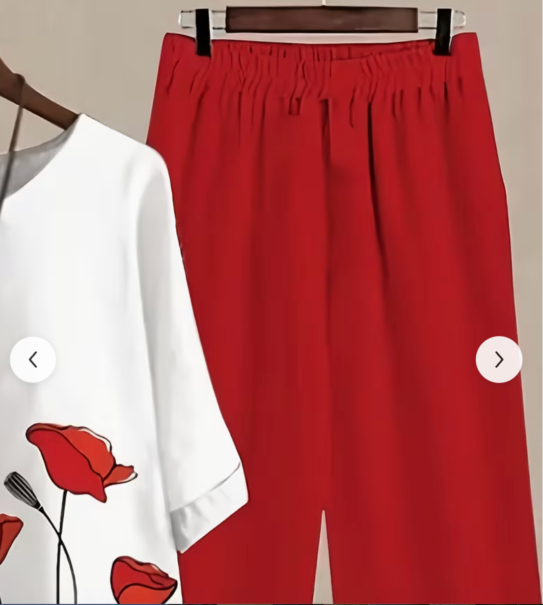 Ensemble Décontracté Femme à Imprimé Floral XL - photo 4