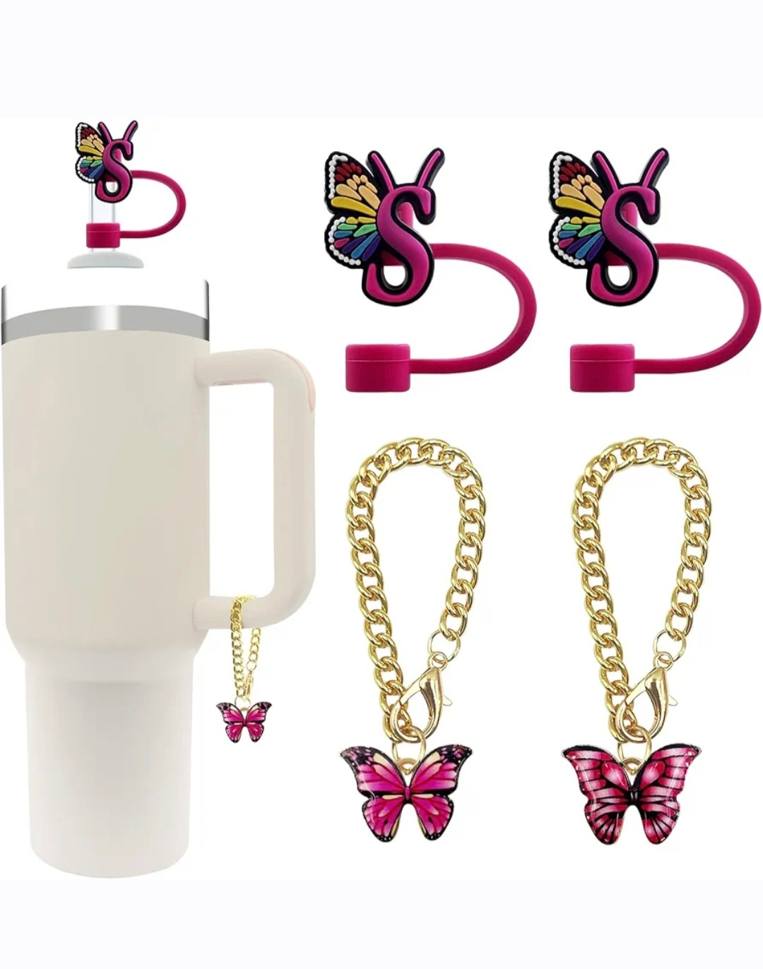 Butterfly Stanley Cup Accessories Set - photo 5