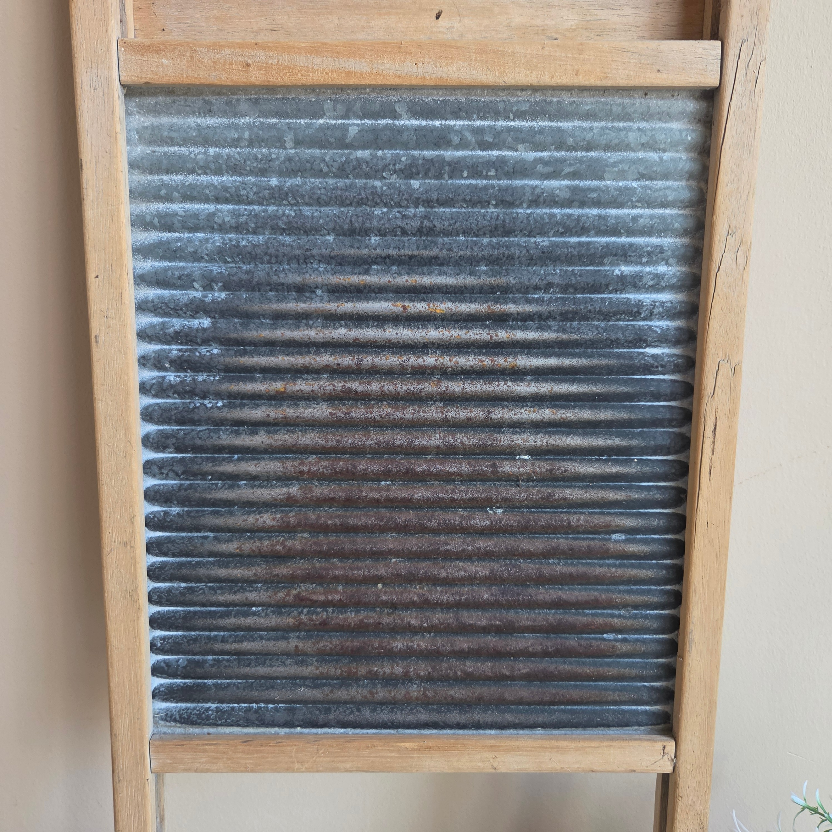 Washboard - ACME Antique Wood & Metal Washboard - Pre-Loved! 🧽 - photo 3